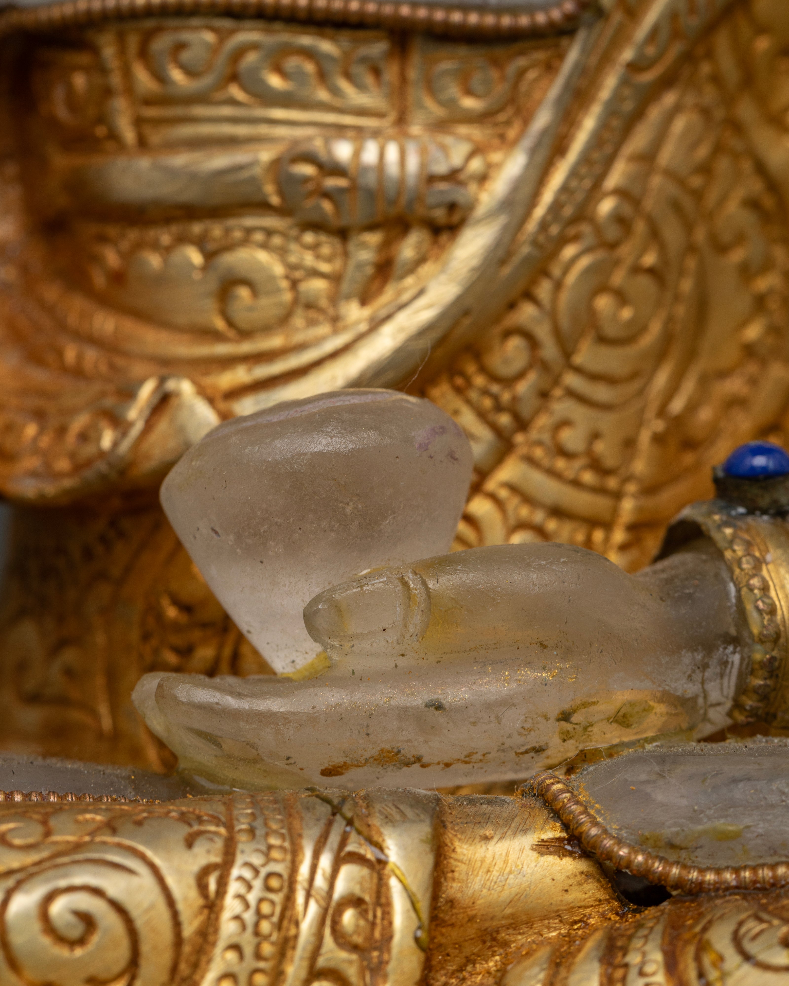 Celestial Glow: The Crystal Buddha Shakyamuni