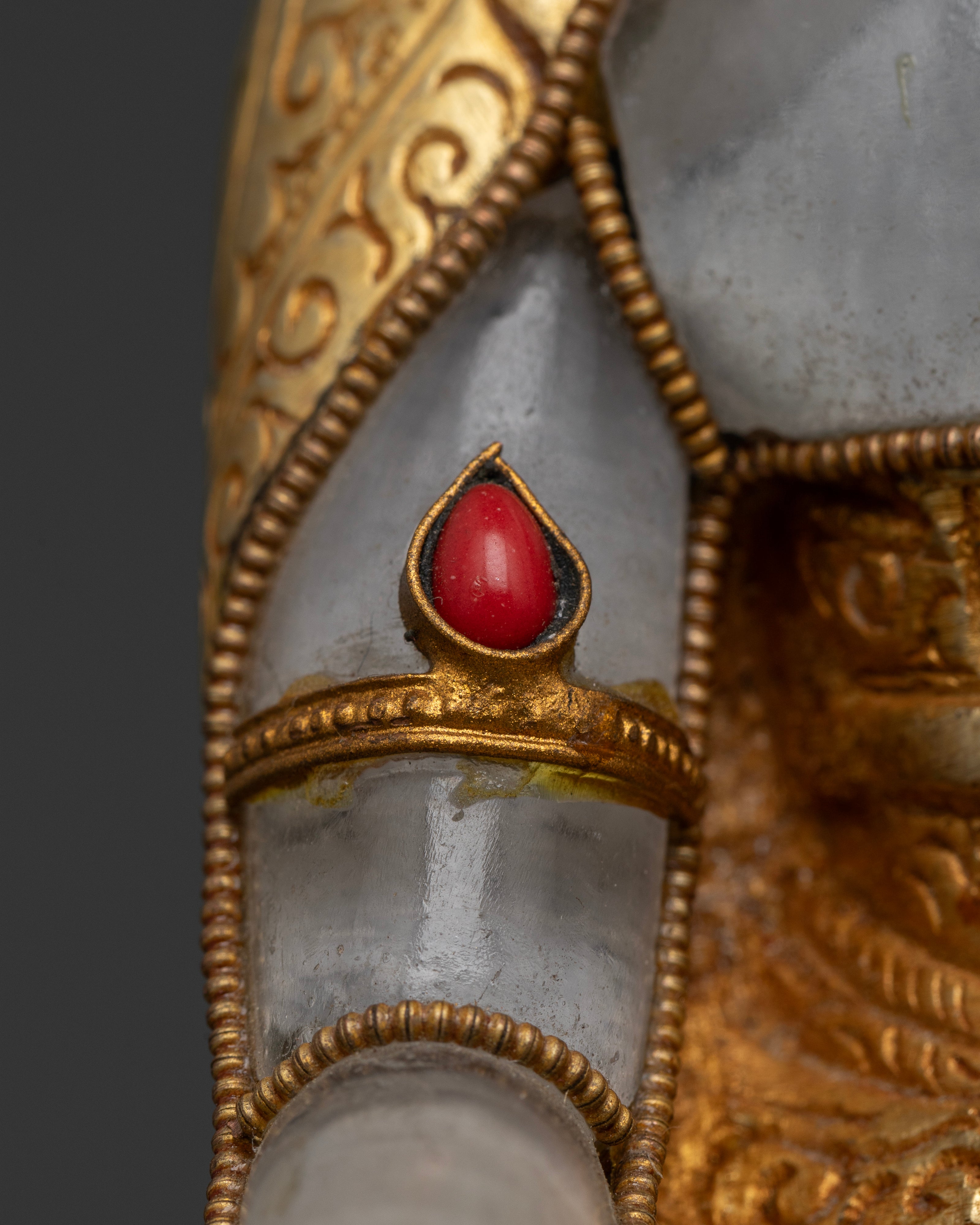 Celestial Glow: The Crystal Buddha Shakyamuni