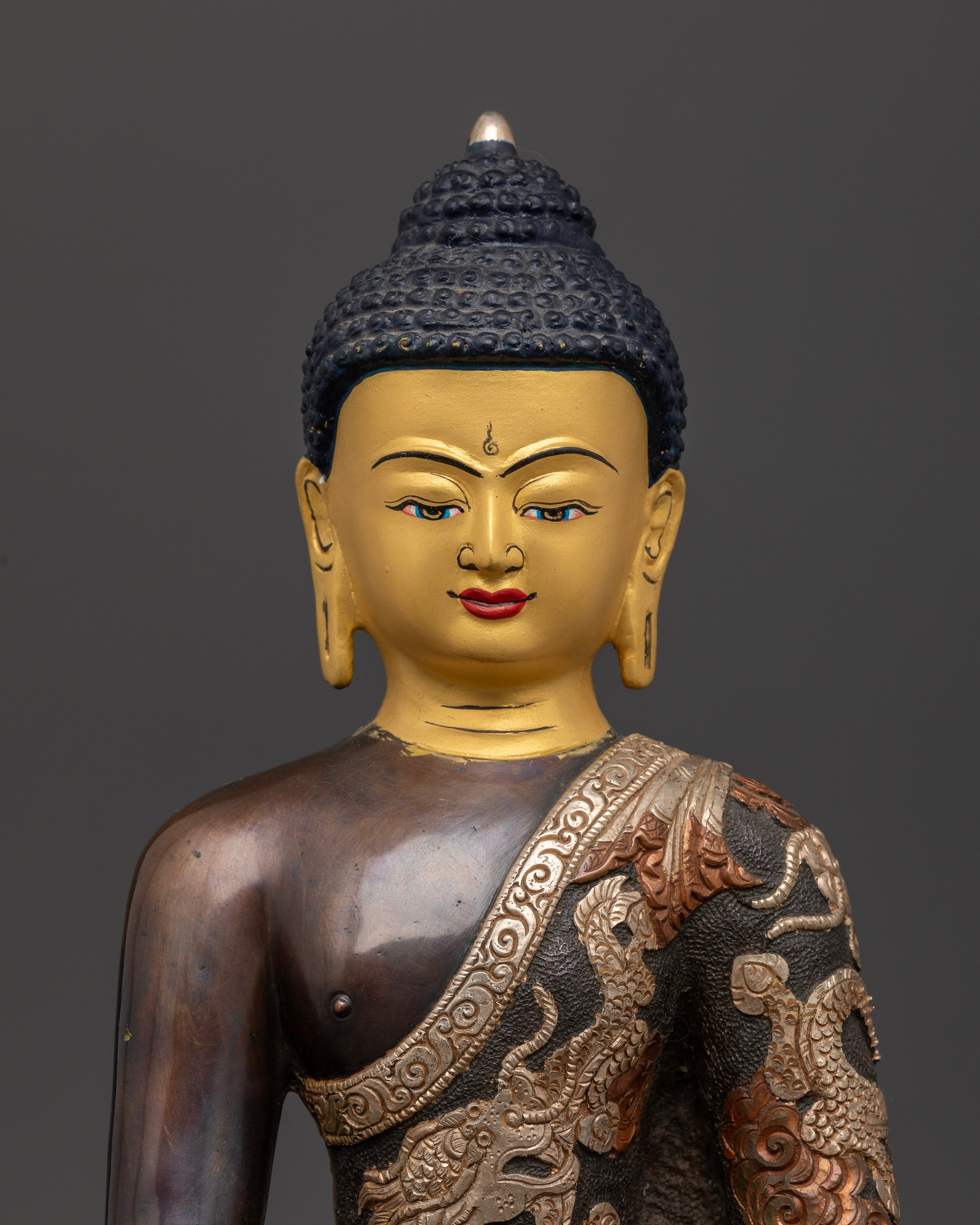 The Majestic Buddha Shakyamuni Oxidized Altar