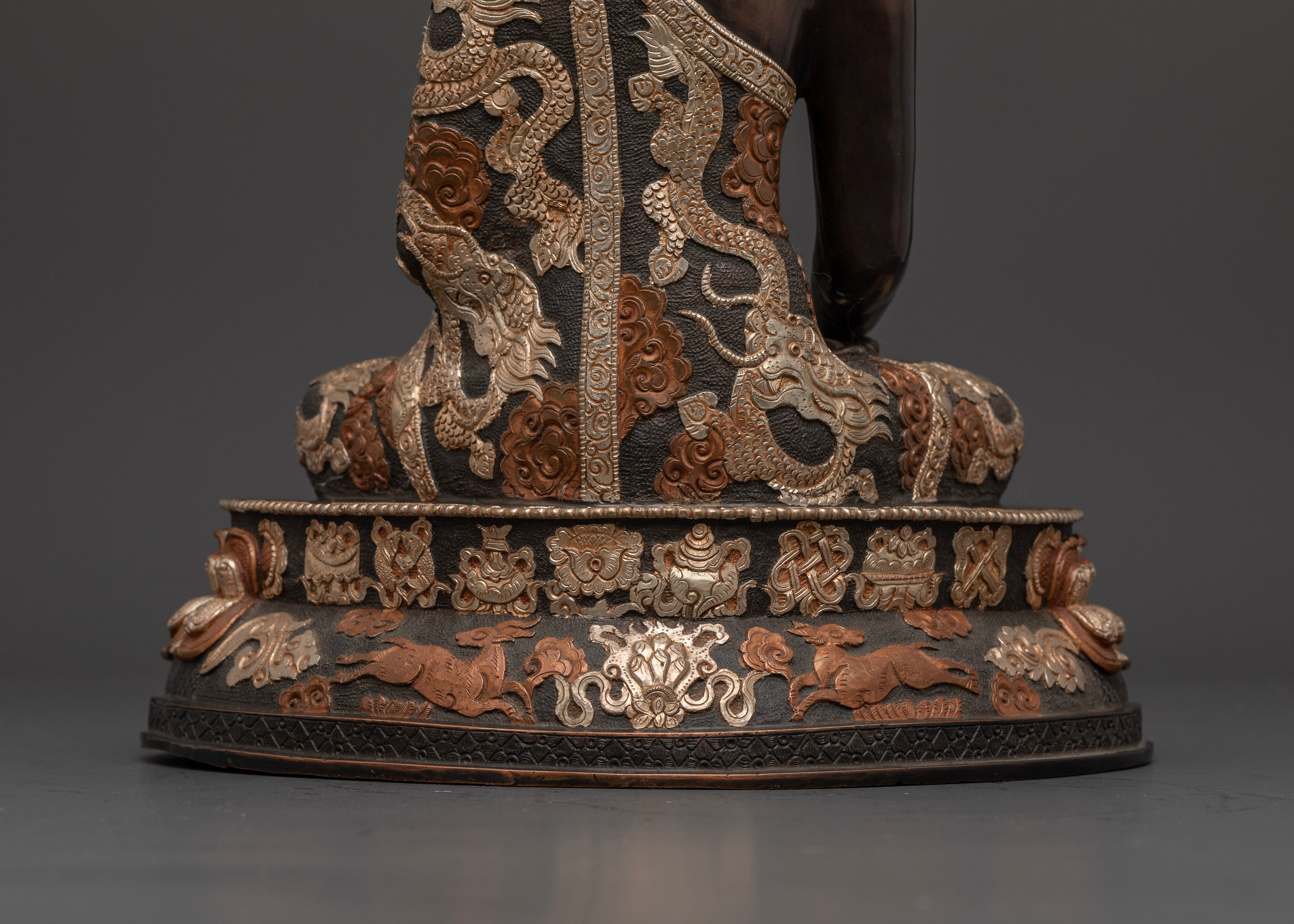 The Majestic Buddha Shakyamuni Oxidized Altar