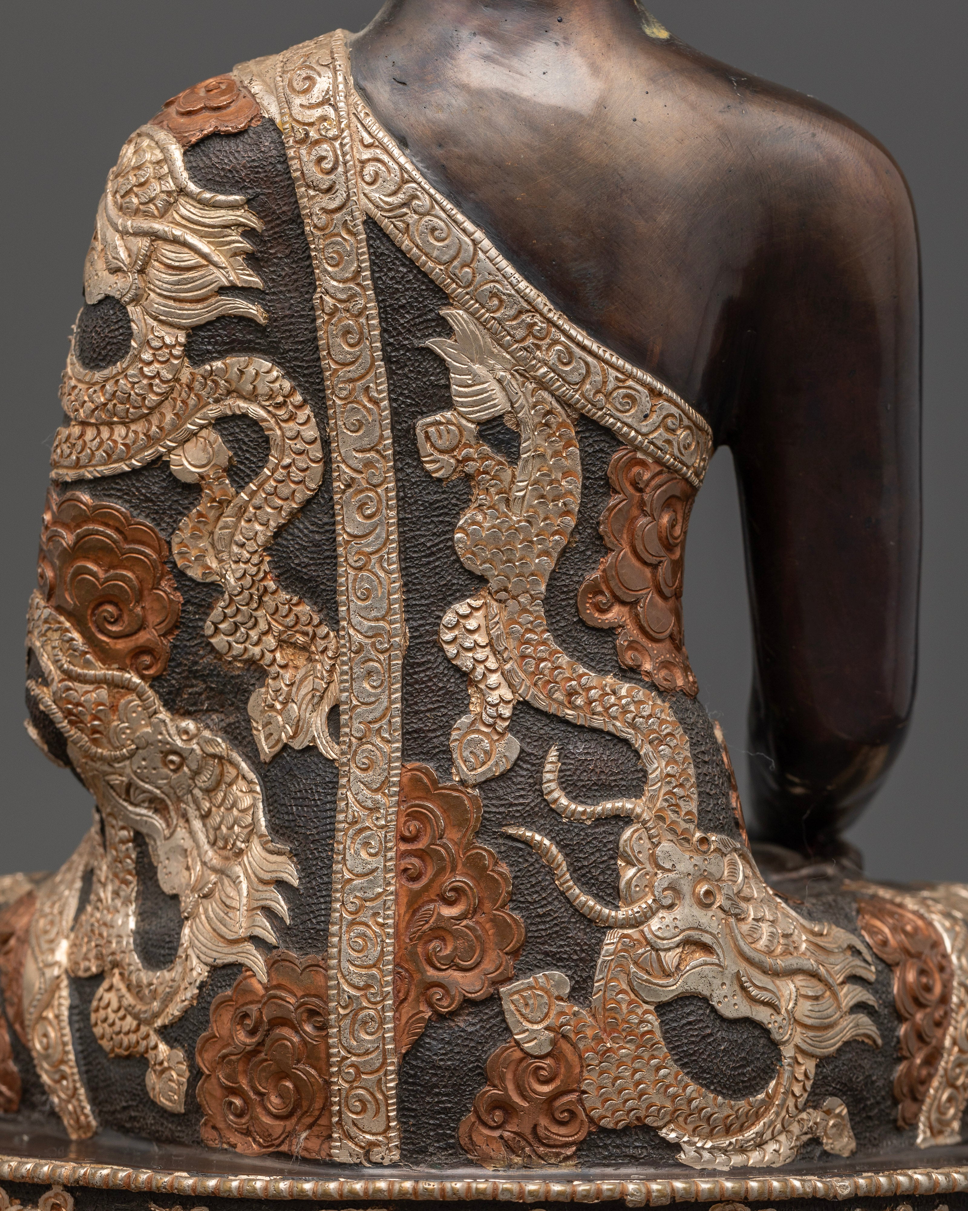 The Majestic Buddha Shakyamuni Oxidized Altar