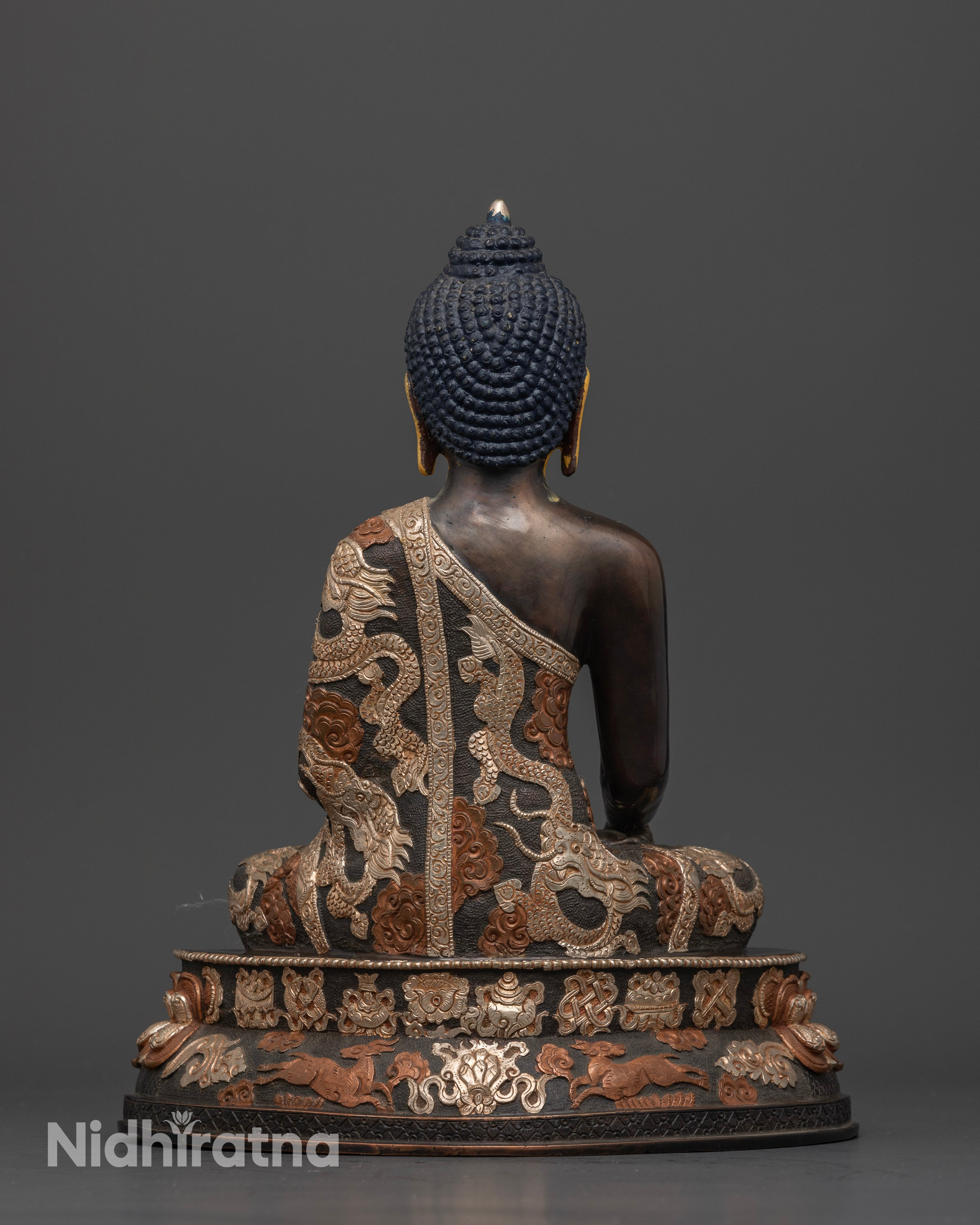 The Majestic Buddha Shakyamuni Oxidized Altar
