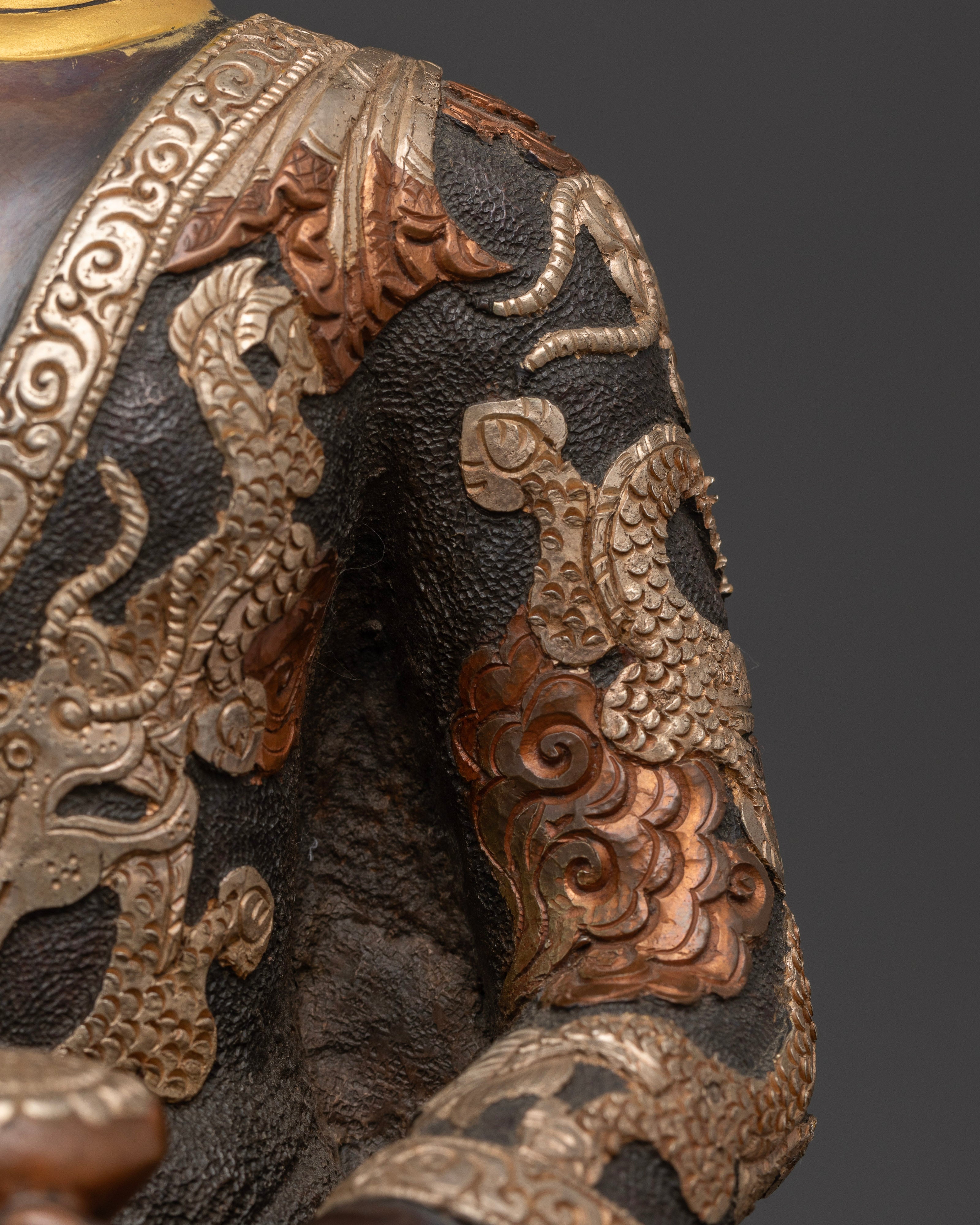 The Majestic Buddha Shakyamuni Oxidized Altar