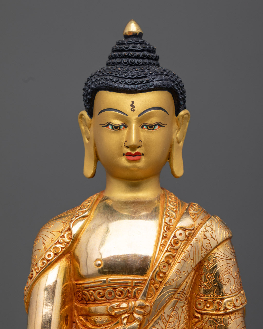 Shakyamuni Buddha Statue | Traditional Nepalese Hand-Carved Copper