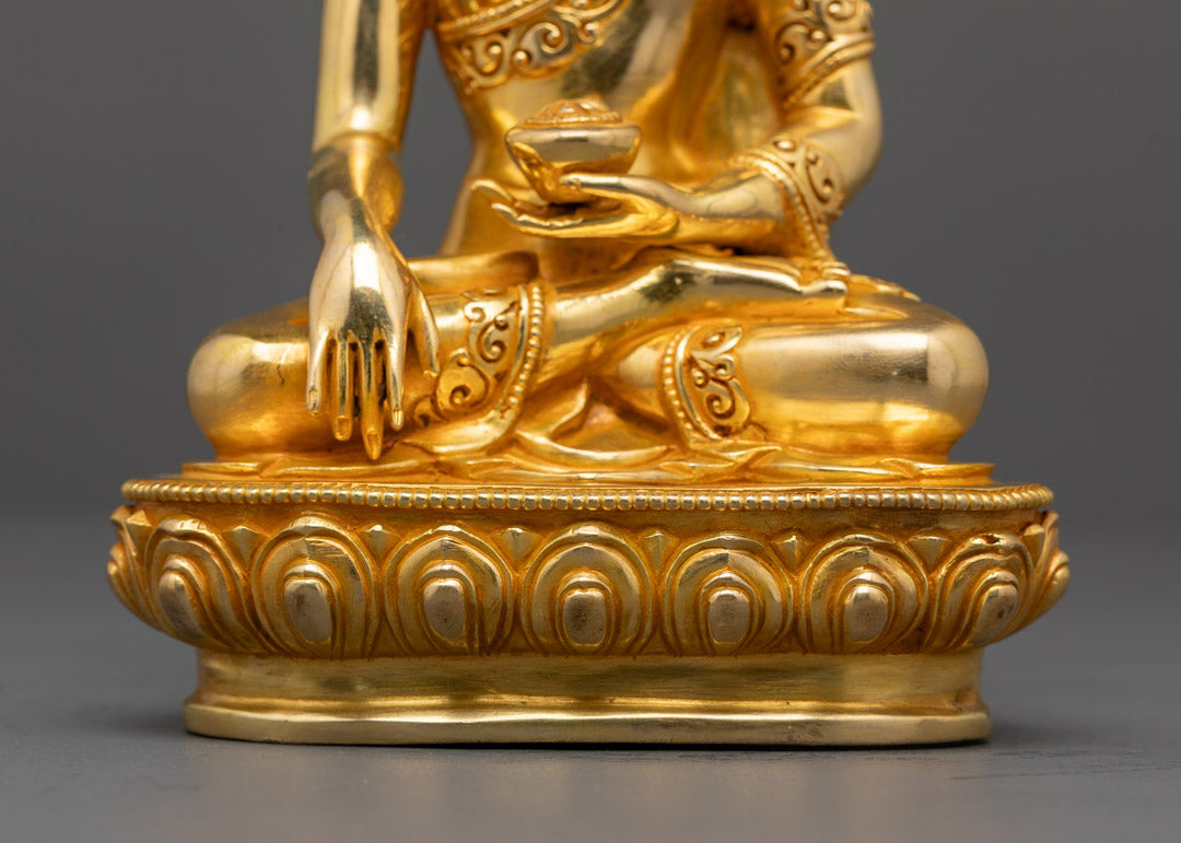 Traditional Shakyamuni Buddha Statue | Buddhist Enlightenment Artwork