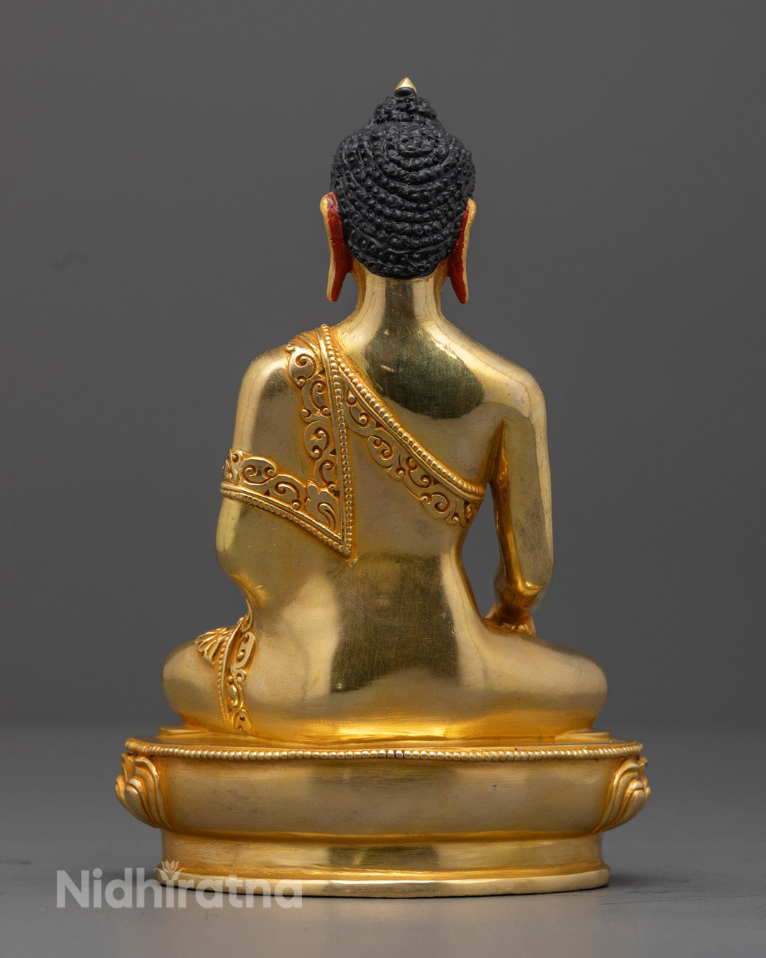 Traditional Shakyamuni Buddha Statue | Buddhist Enlightenment Artwork