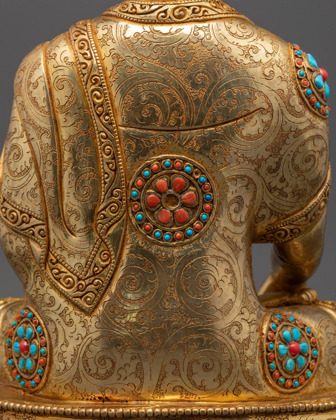 Sacred Shakyamuni Buddha Statue | Hand-Carved Buddhist Art