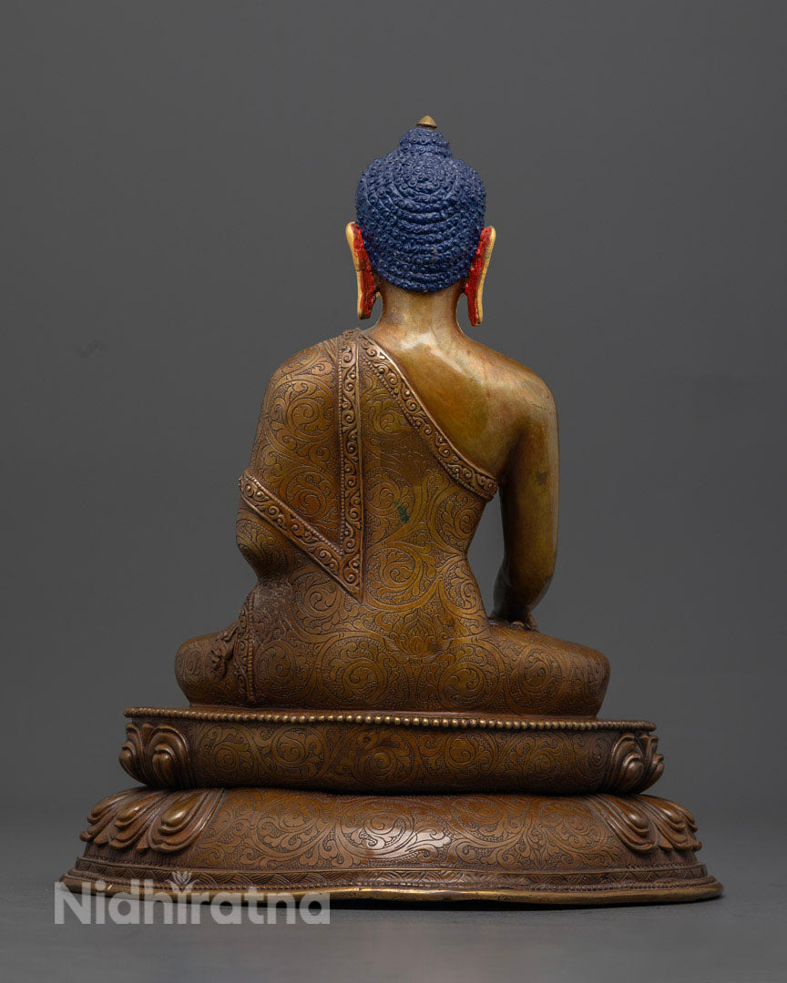Oxidized Shakyamuni Buddha Statue | Gautama Buddha