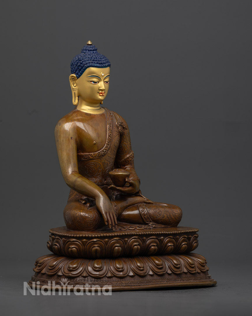 Oxidized Shakyamuni Buddha Statue | Gautama Buddha