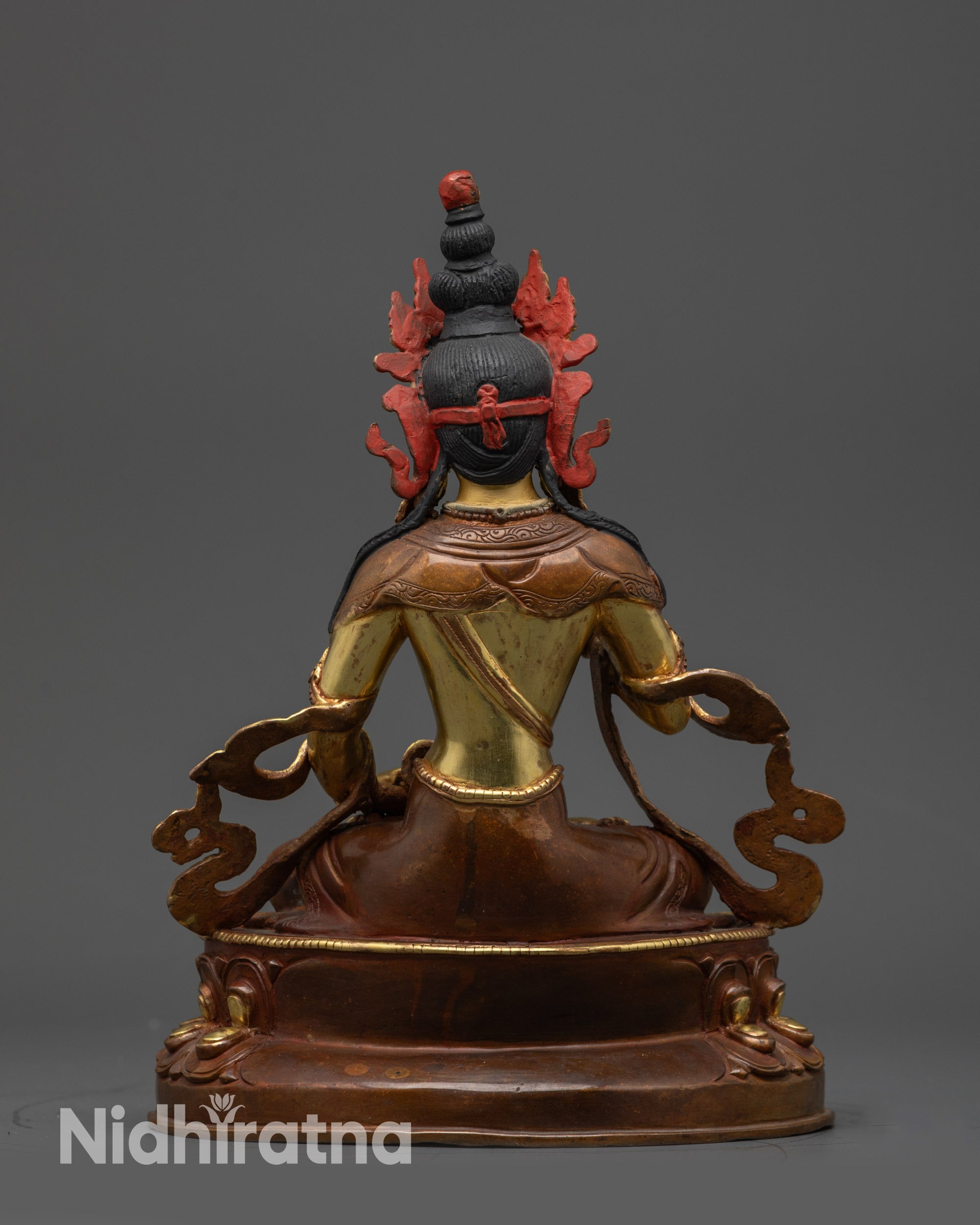 copper Buddhist Vajrasattva meditation statue