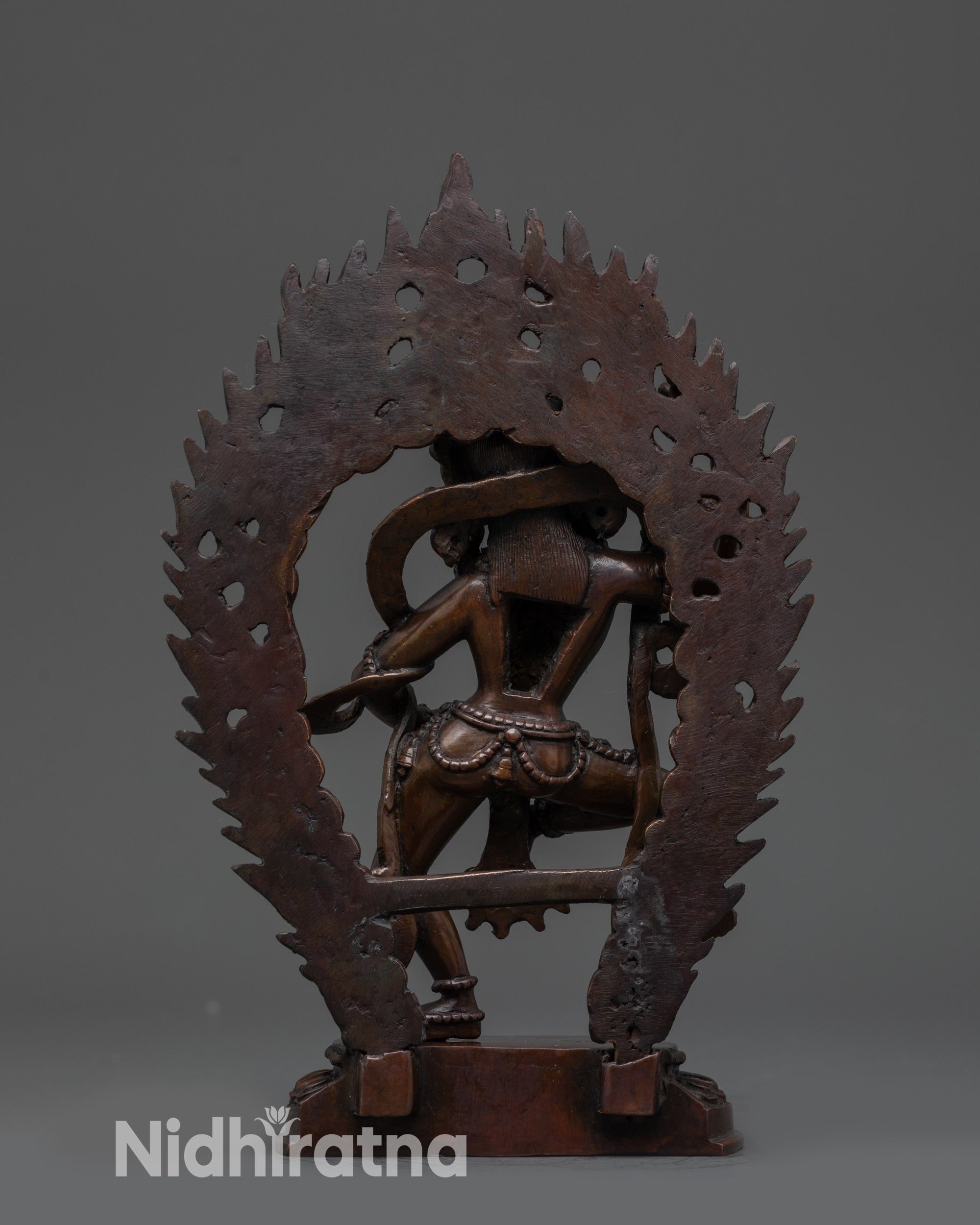 oxidized copper Chod practice dakini figure