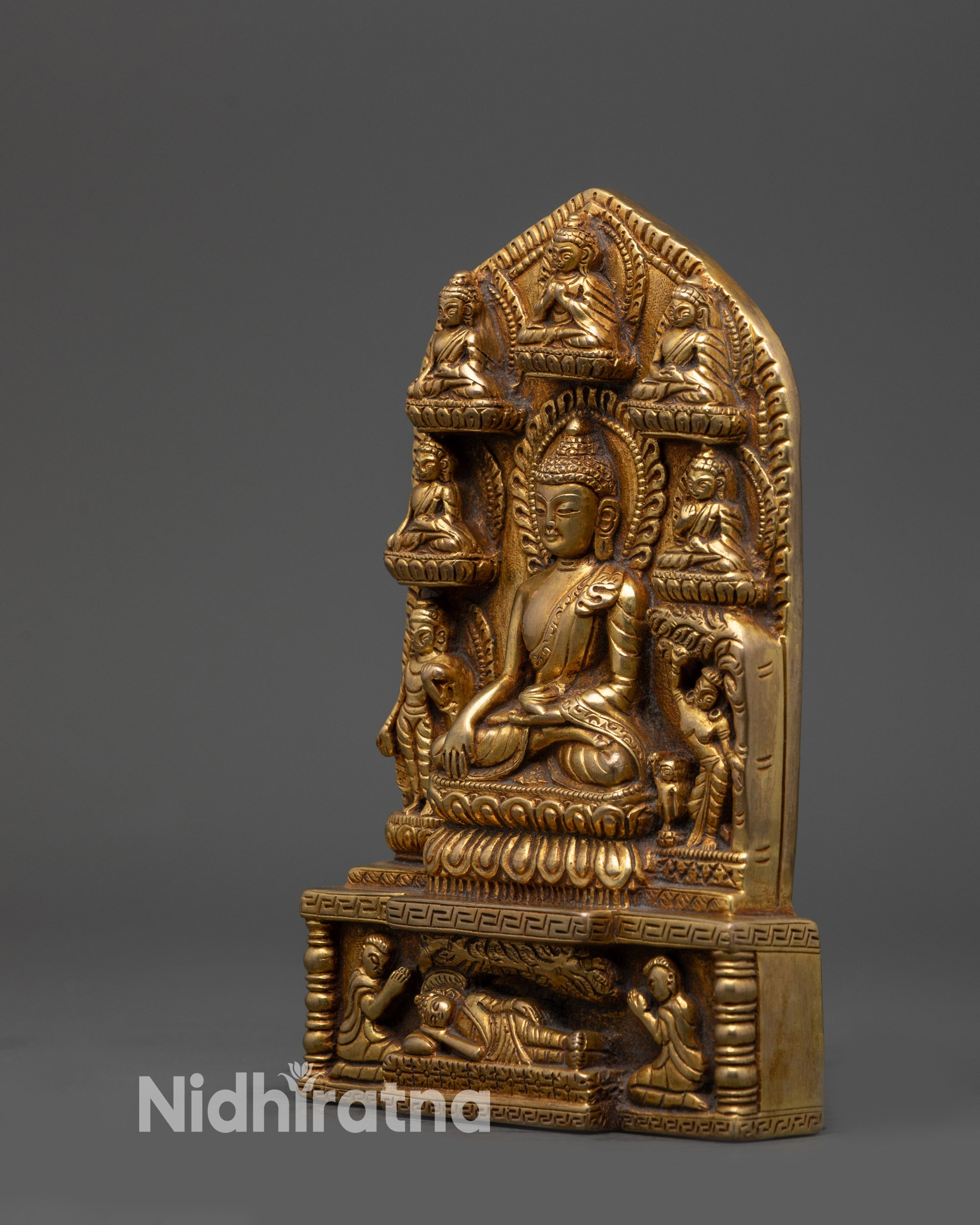 copper altar Buddhist figure