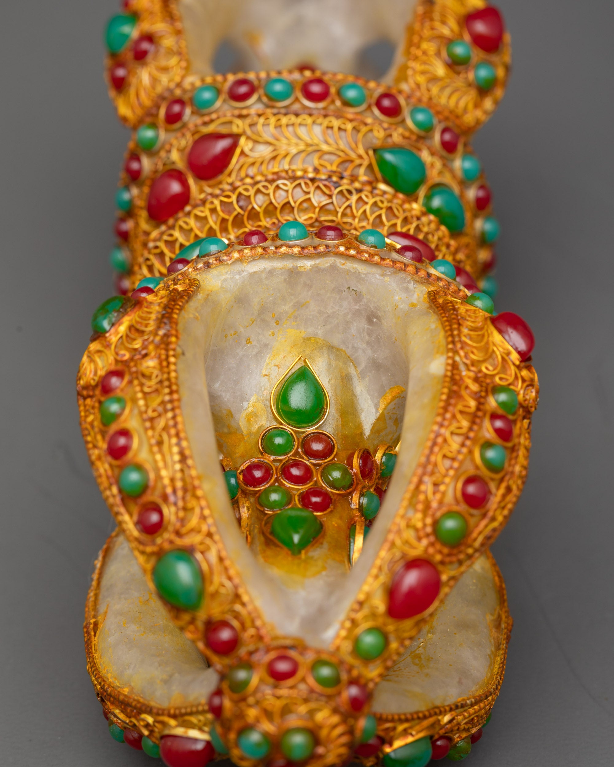 Back view traditional Himalayan Vajra crafted by Newari artisans from Patan