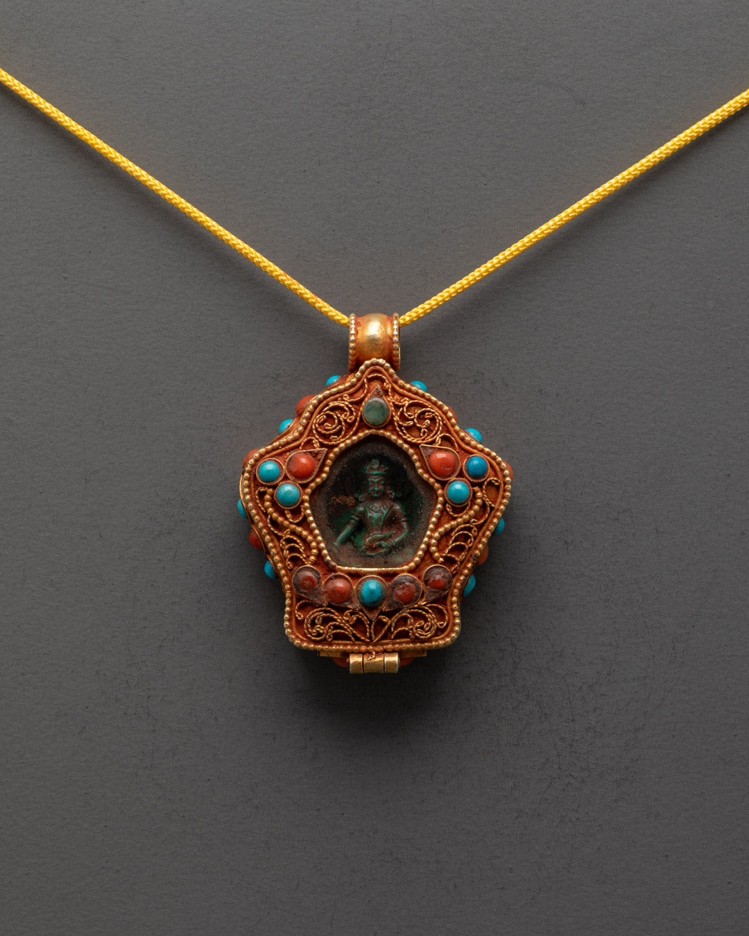 Beautifully Crafted Dzambhala Locket | Prosperity and Protection