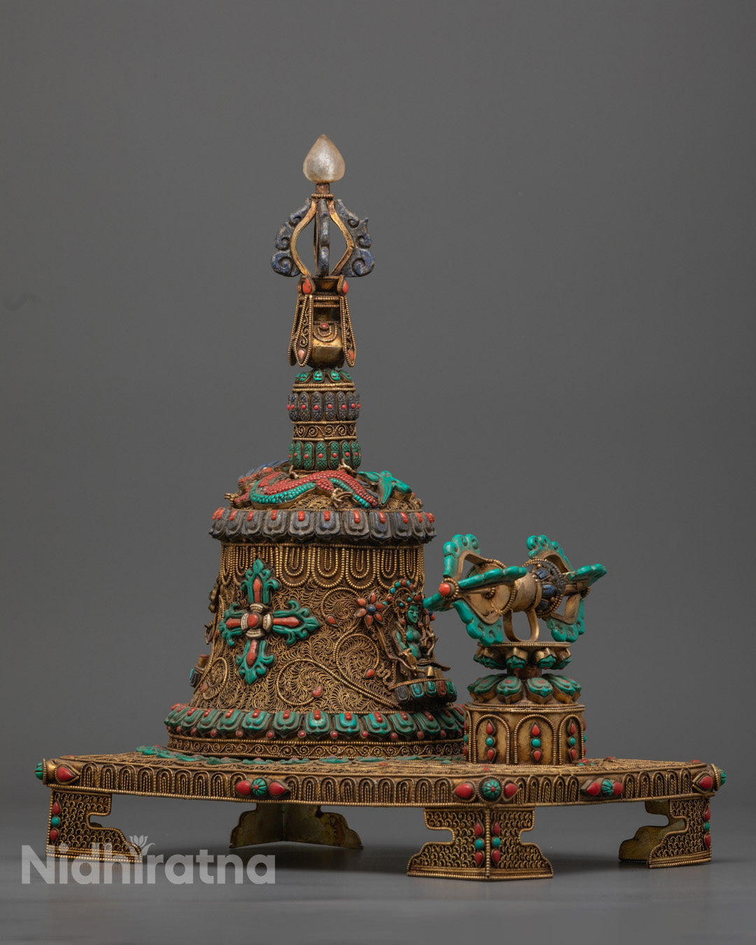 Buddhist Bell and Bajra Set | Tibetan Dharma Object