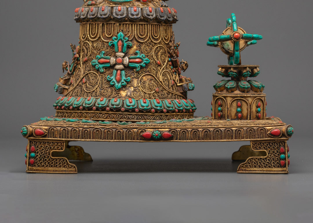 Buddhist Bell and Bajra Set | Tibetan Dharma Object