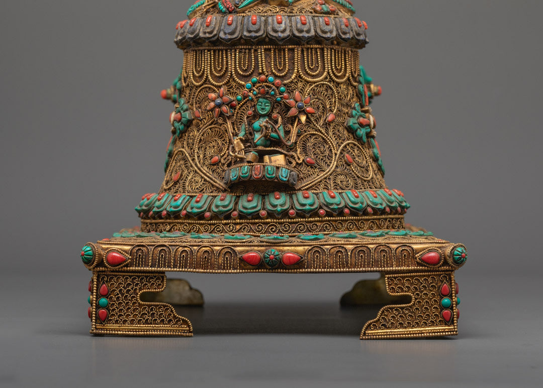 Buddhist Bell and Bajra Set | Tibetan Dharma Object