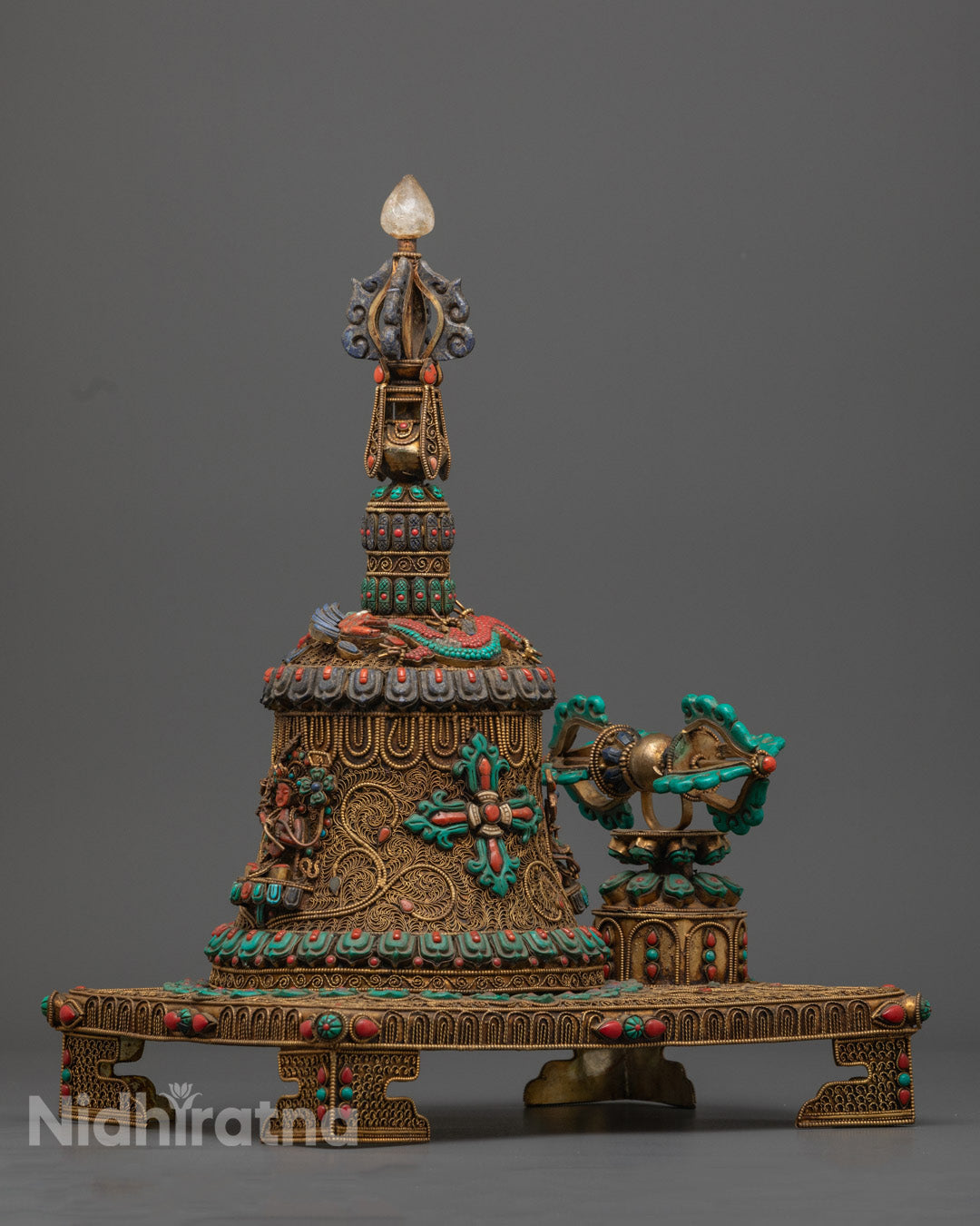 Buddhist Bell and Bajra Set | Tibetan Dharma Object