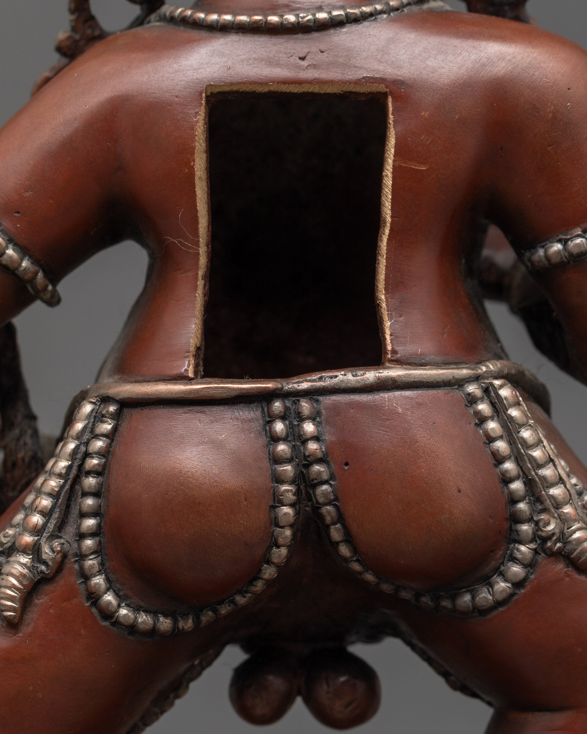Oxidized Black Dzambhala Statue | Buddhist God of Fortune