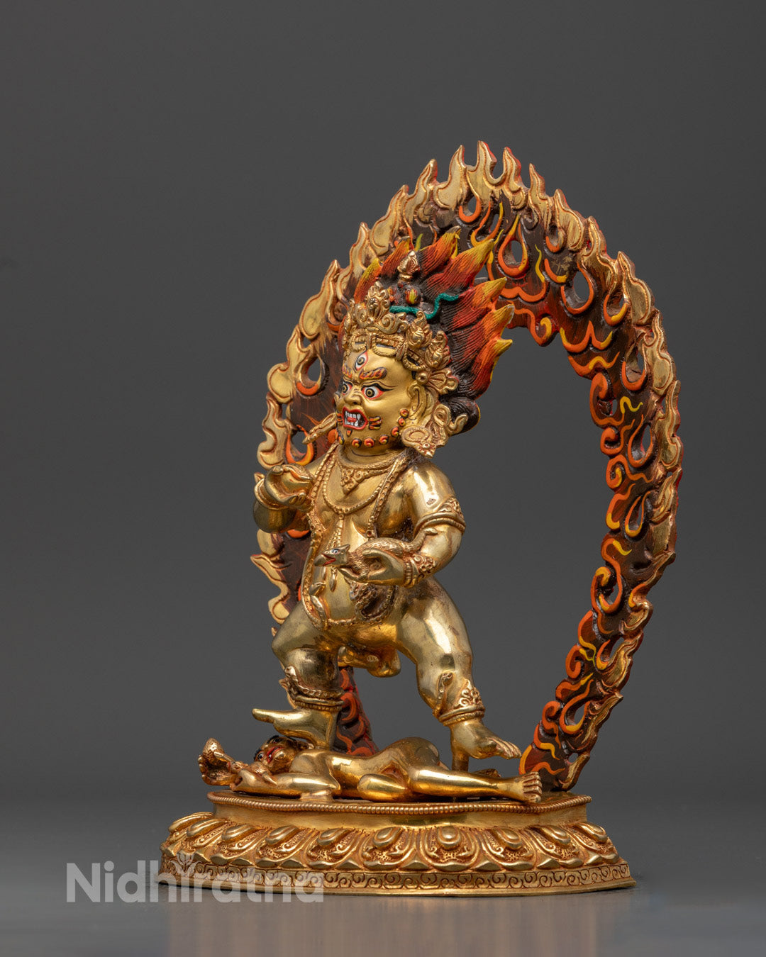 Black Dzambhala Statue | Powerful Buddhist Wealth Deity
