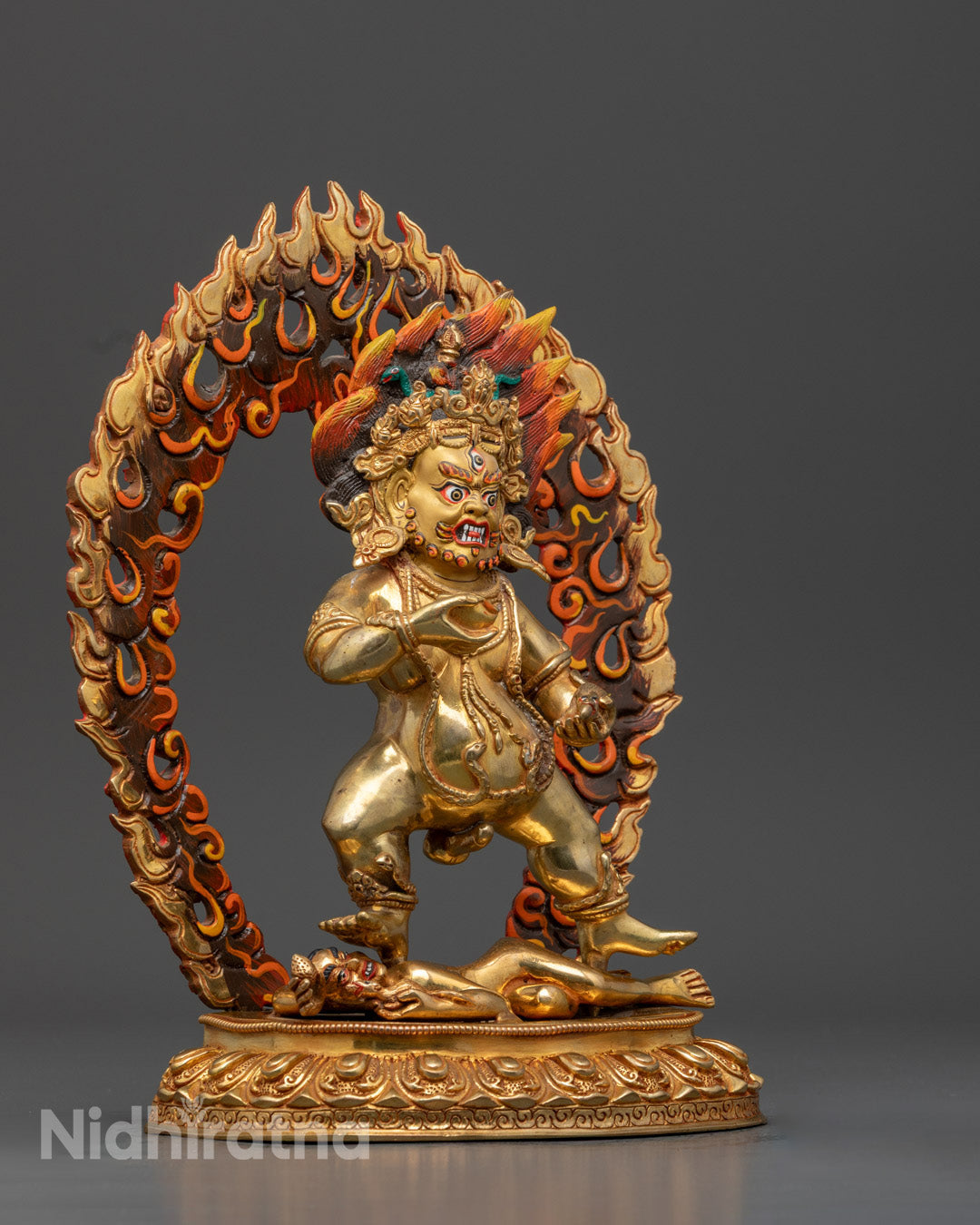 Black Dzambhala Statue | Powerful Buddhist Wealth Deity