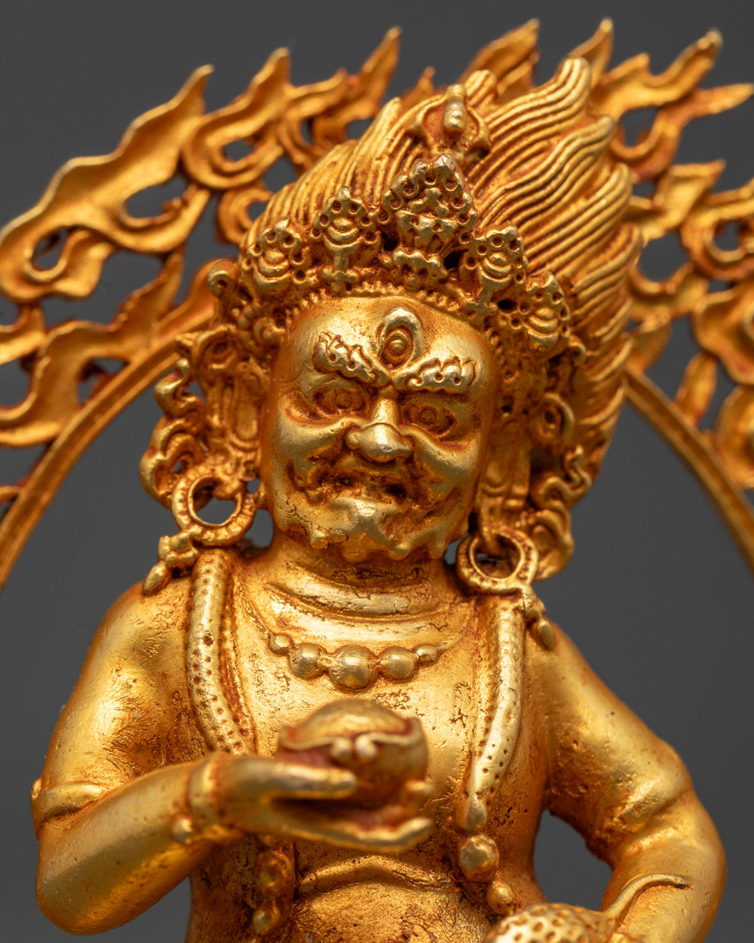 Black Dzambhala Statue: Attract Abundance