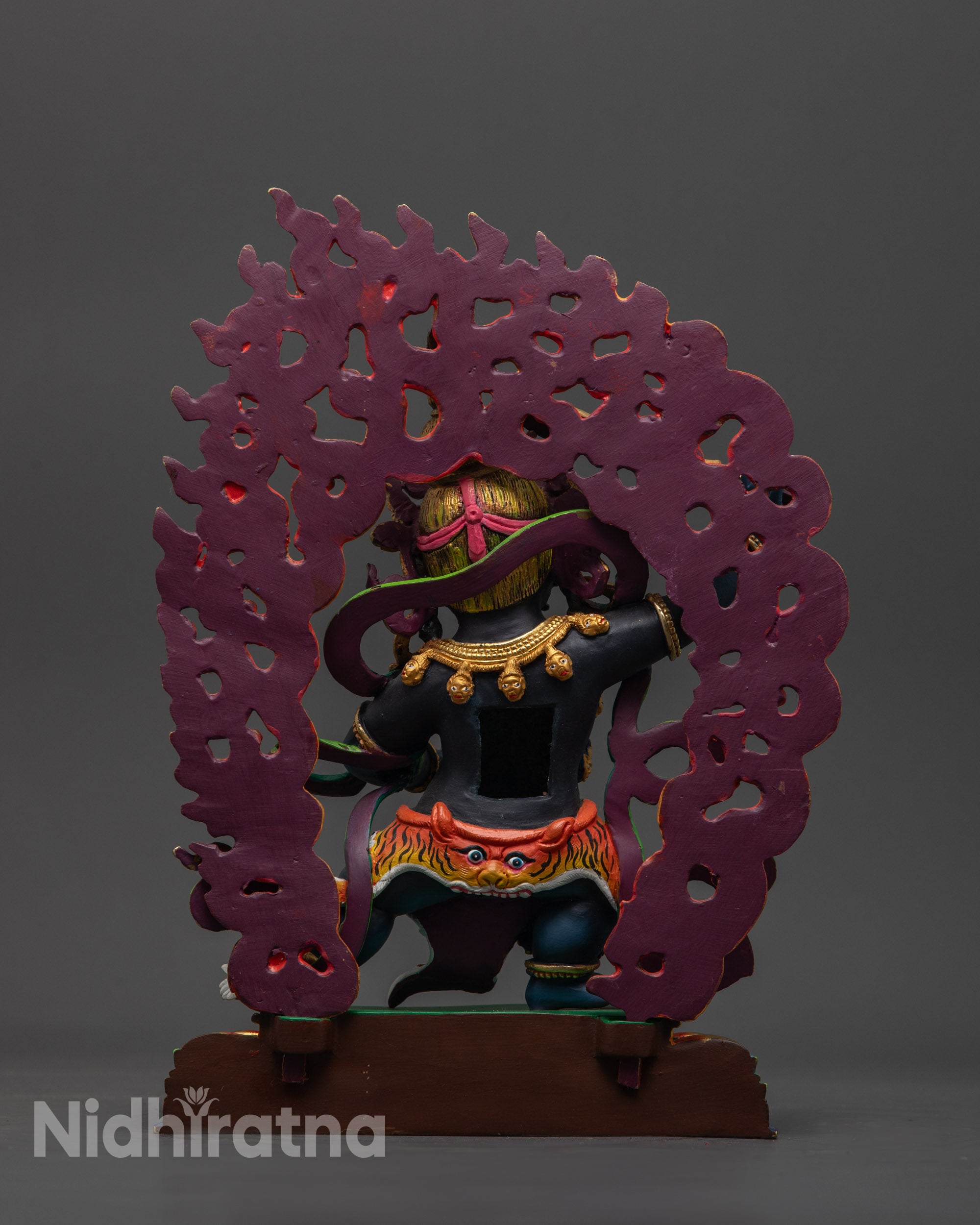 Tibetan Wrathful Manjushri Sculpture | Handcrafted Spiritual Protector