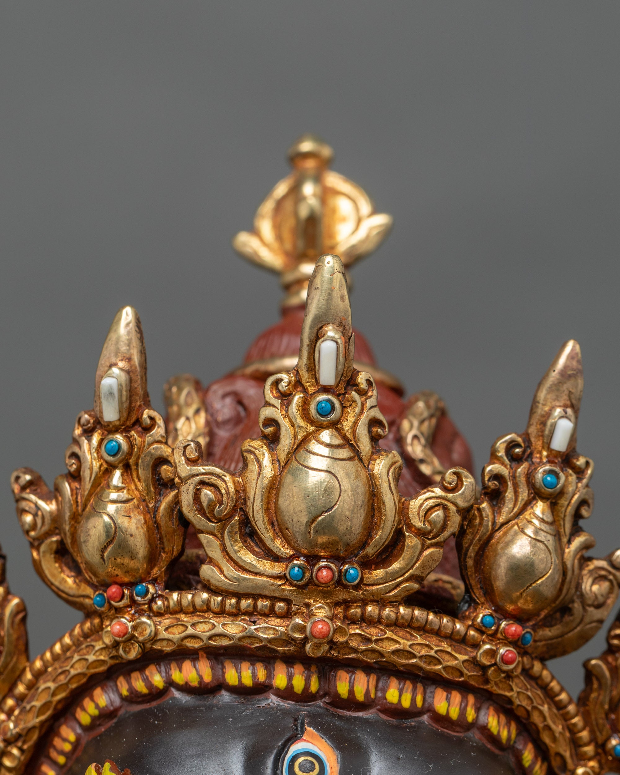 Enthroned Black Dzambhala Statue | Attract Abundance & Remove Poverty