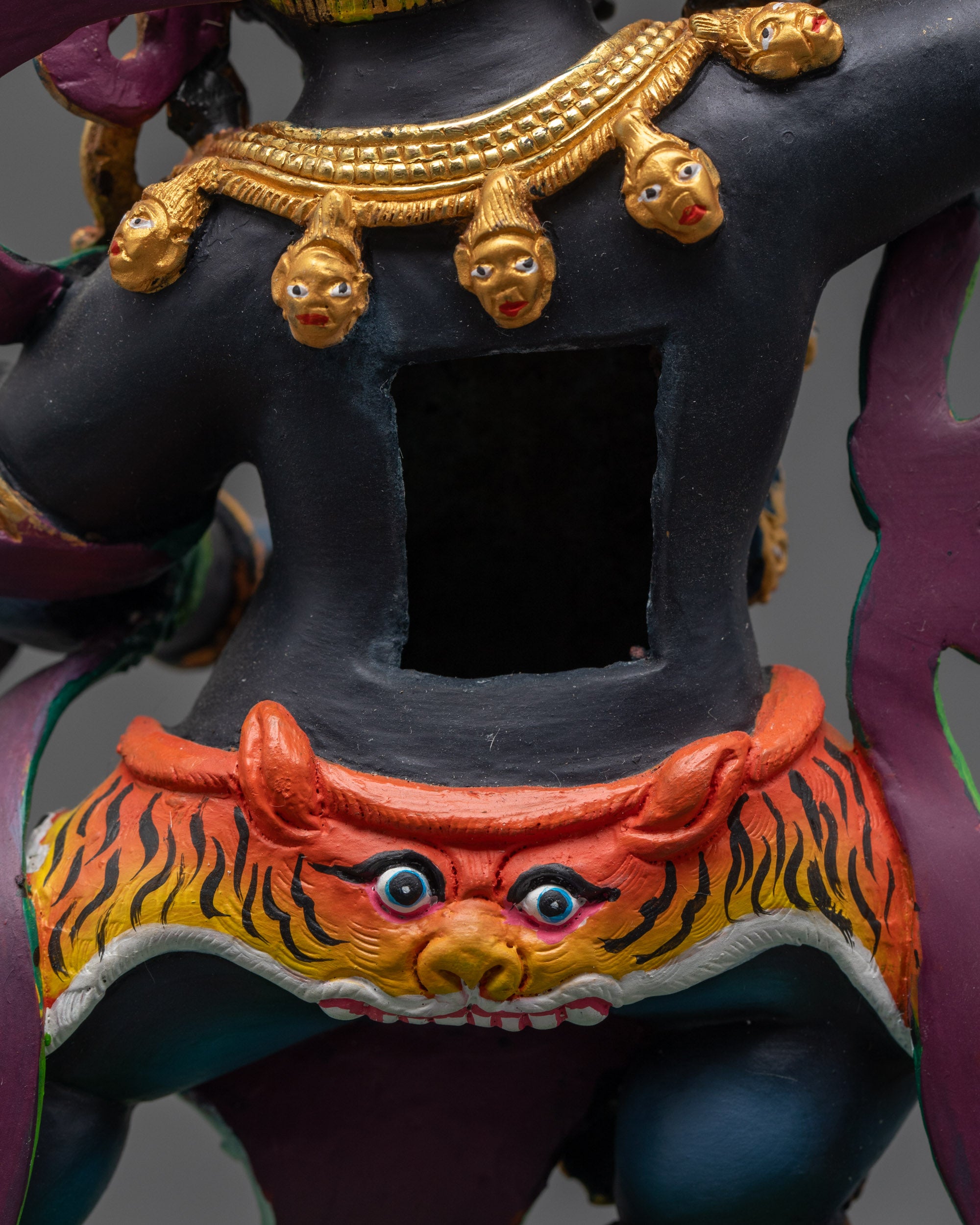 Tibetan Wrathful Manjushri Sculpture | Handcrafted Spiritual Protector