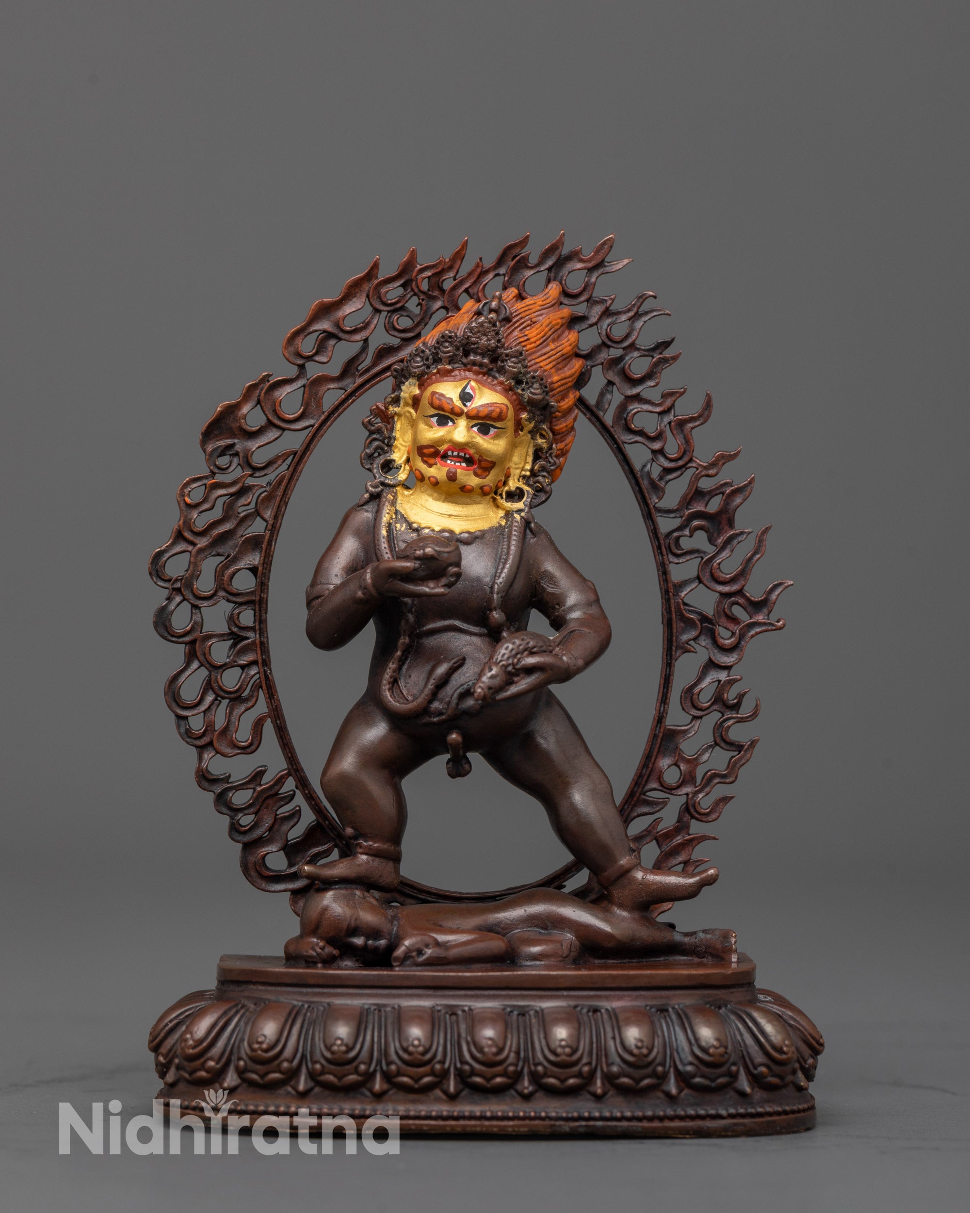 Black Dzambhala Statue