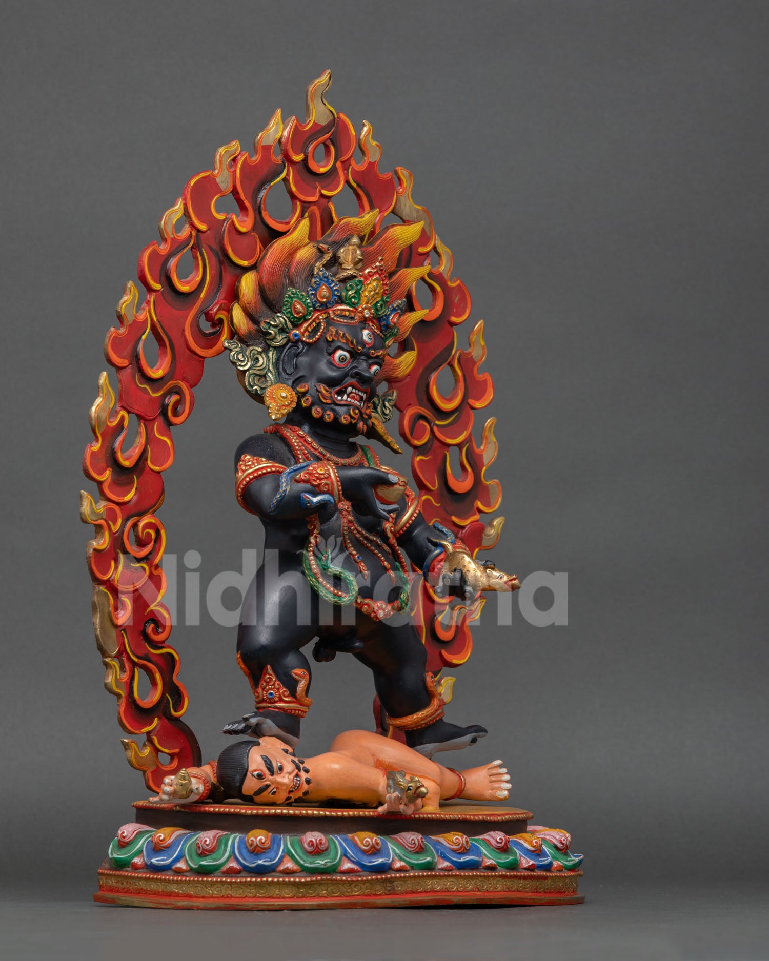 Black Dzambhala Statue