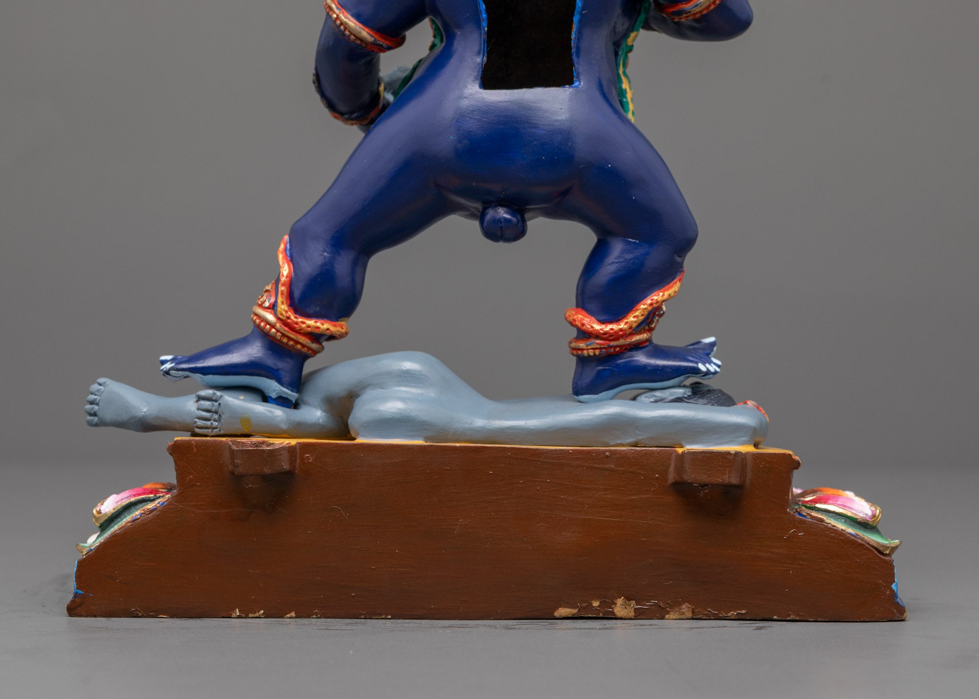 Dark Blue Color Black Dzambhala Statue for Sale