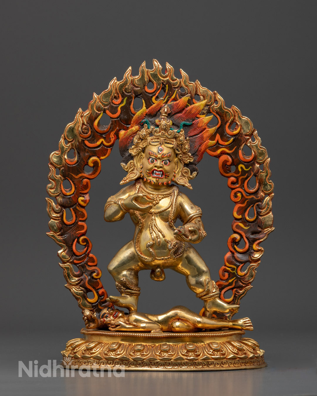 Black Dzambhala Statue | Powerful Buddhist Wealth Deity
