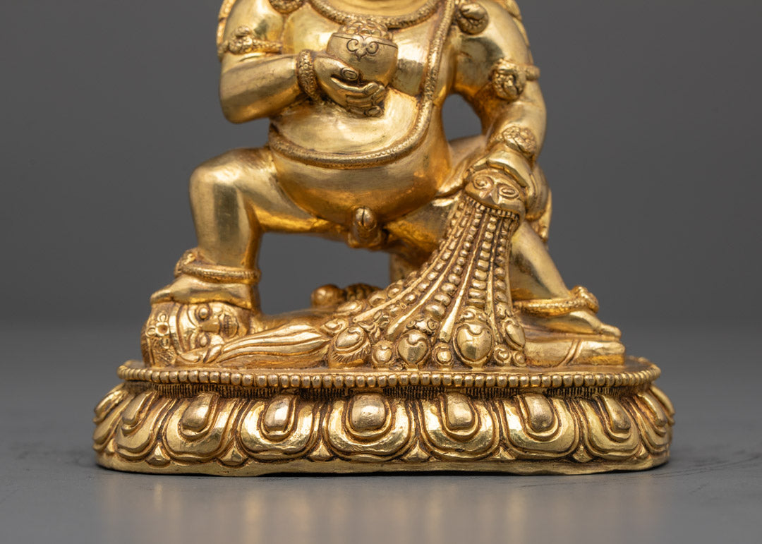 Wealth-bringing Deity Black Dzambhala Statue