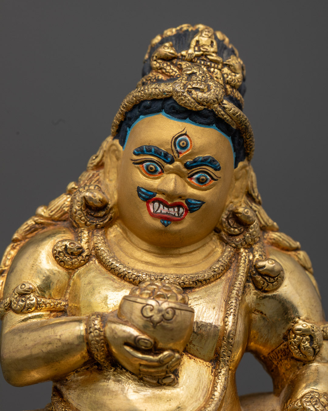 Wealth-bringing Deity Black Dzambhala Statue