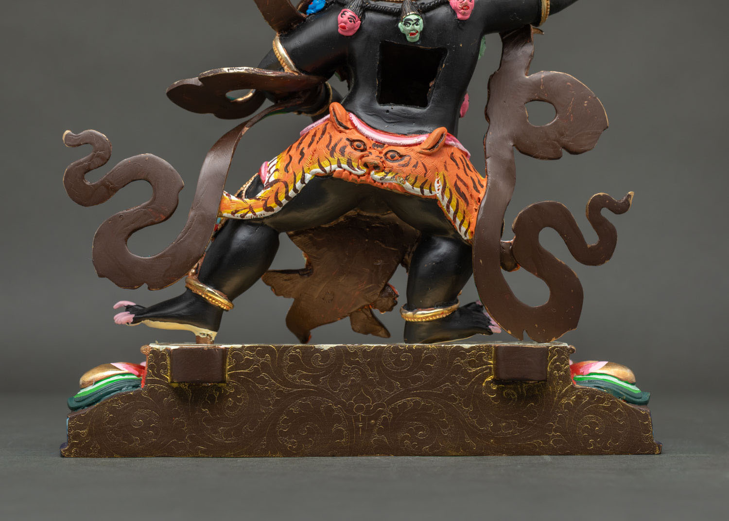 Black Manjushri (Jampel Nagpo) Statue | Handcrafted Buddhist Artwork