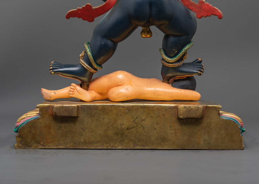 Buddhist Black Dzambhala Statue for Financial Protection