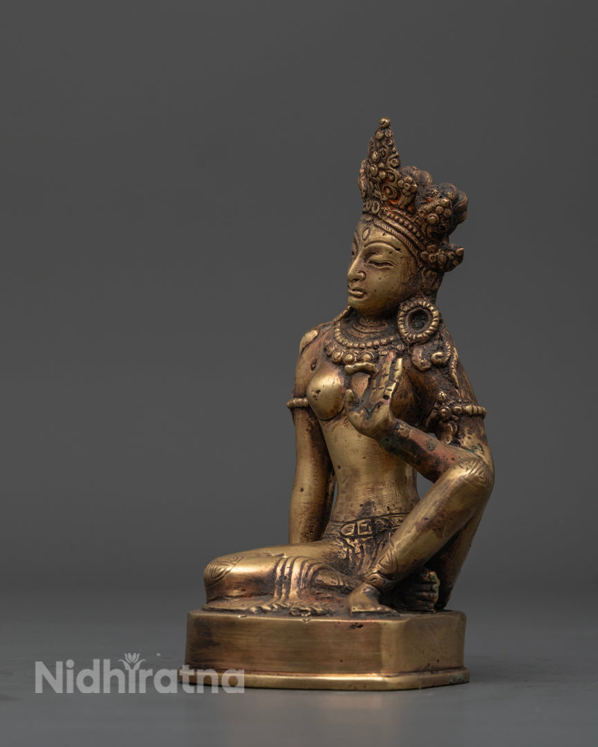 Bronze Parvati Statue | Handcrafted Hindu Goddess Sculpture