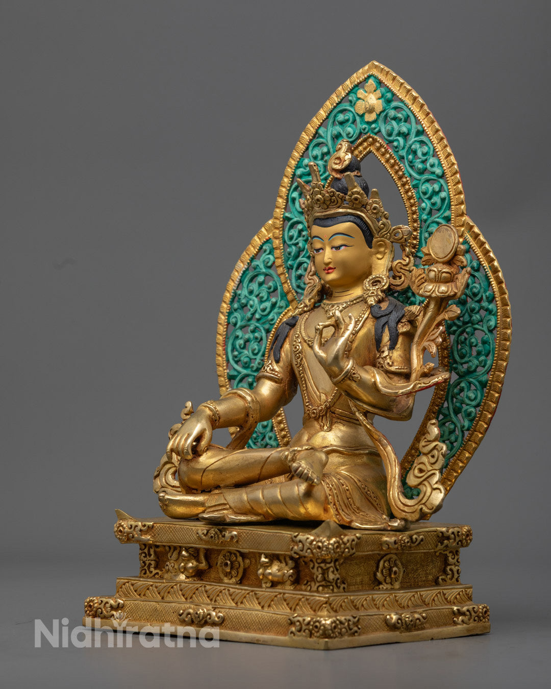 Handcrafted Bodhisattva Sculpture | Spiritual Home Decor Art