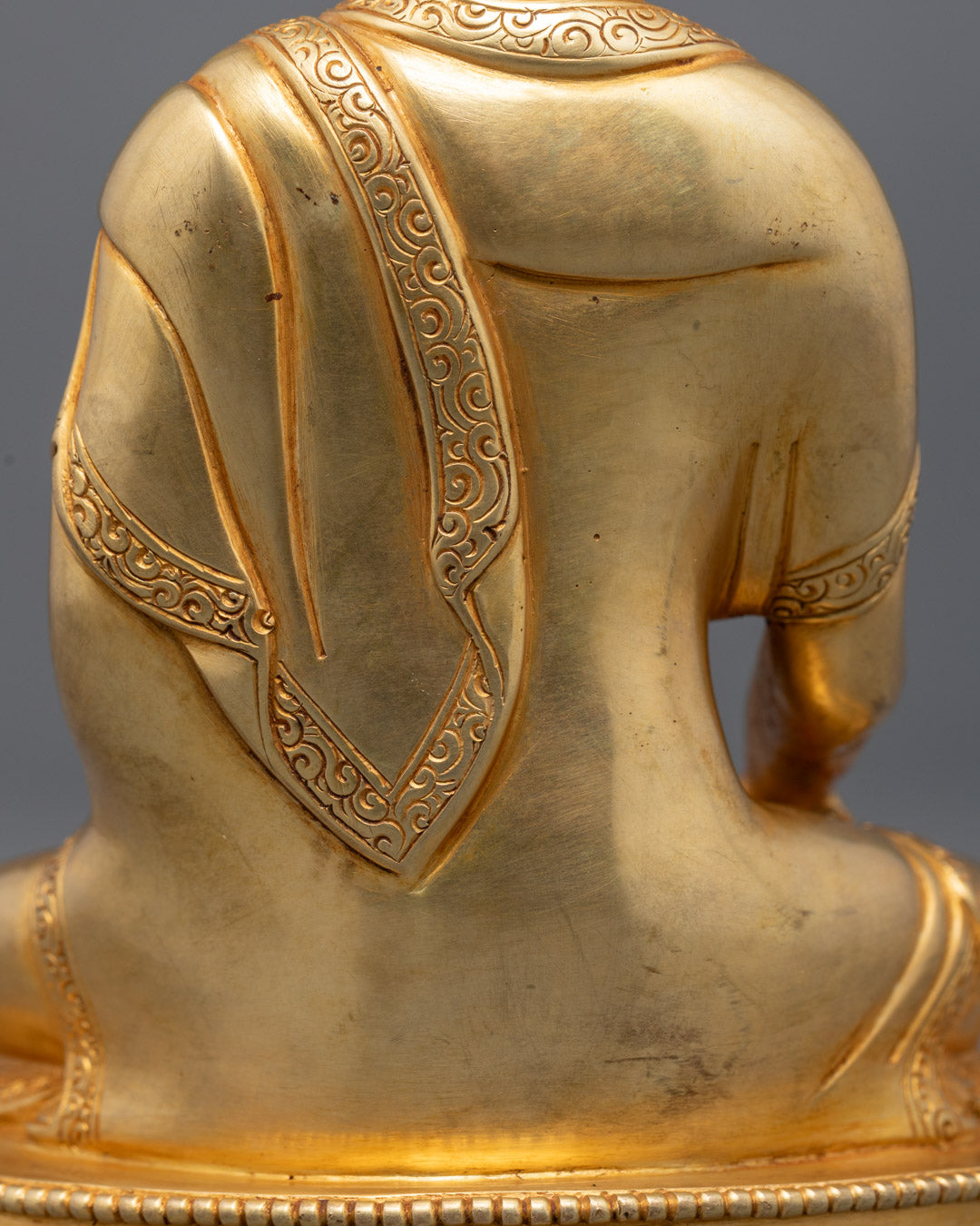Seated Buddha Shakyamuni Sculpture | Purely Hand Carved Tibetan Statue