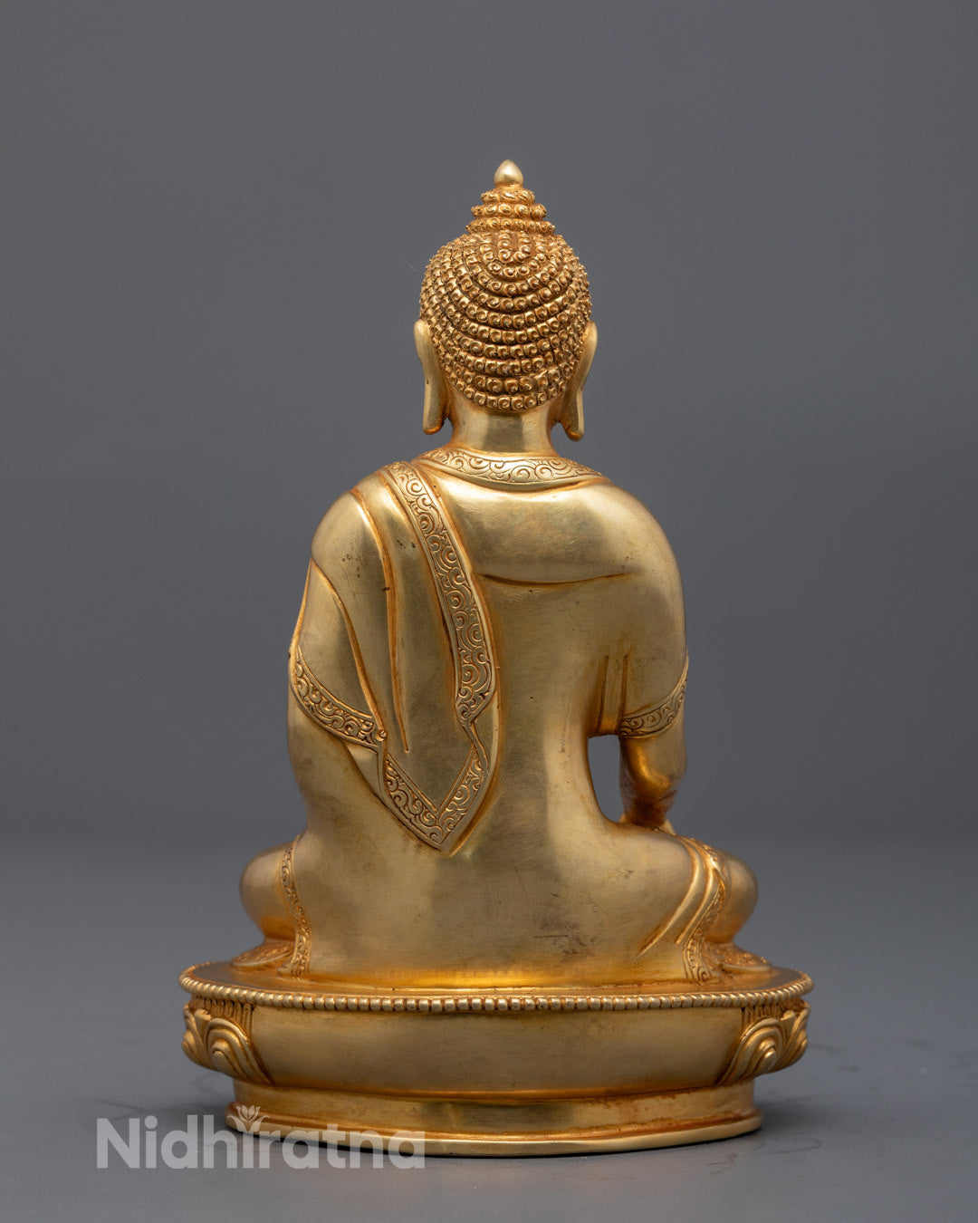 Seated Buddha Shakyamuni Sculpture | Purely Hand Carved Tibetan Statue