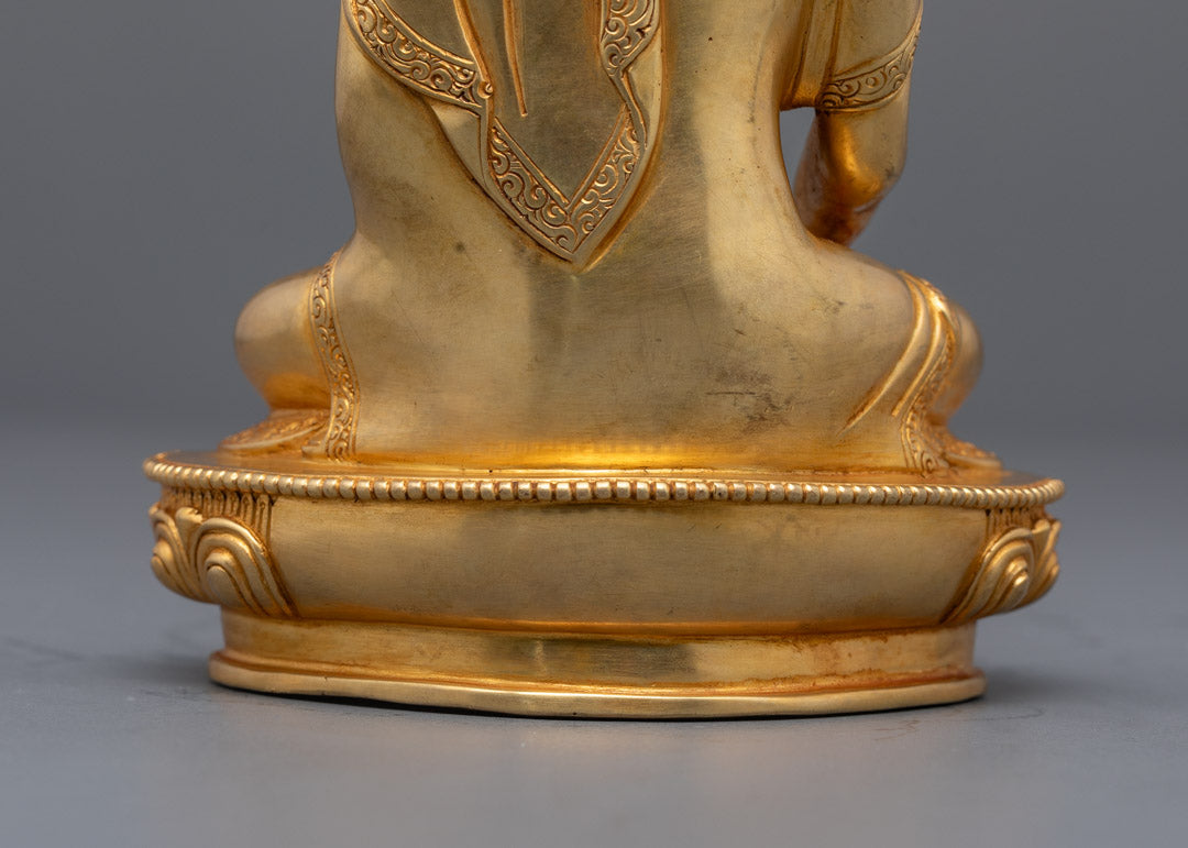 Seated Buddha Shakyamuni Sculpture | Purely Hand Carved Tibetan Statue