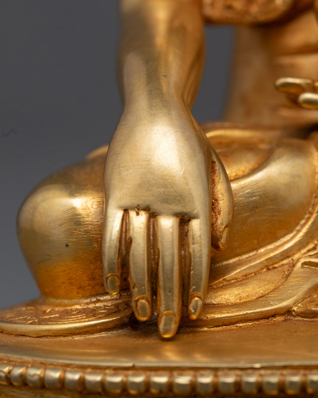 Meditating Buddha Shakyamuni Statue | Earth Touching Buddha Sculpture
