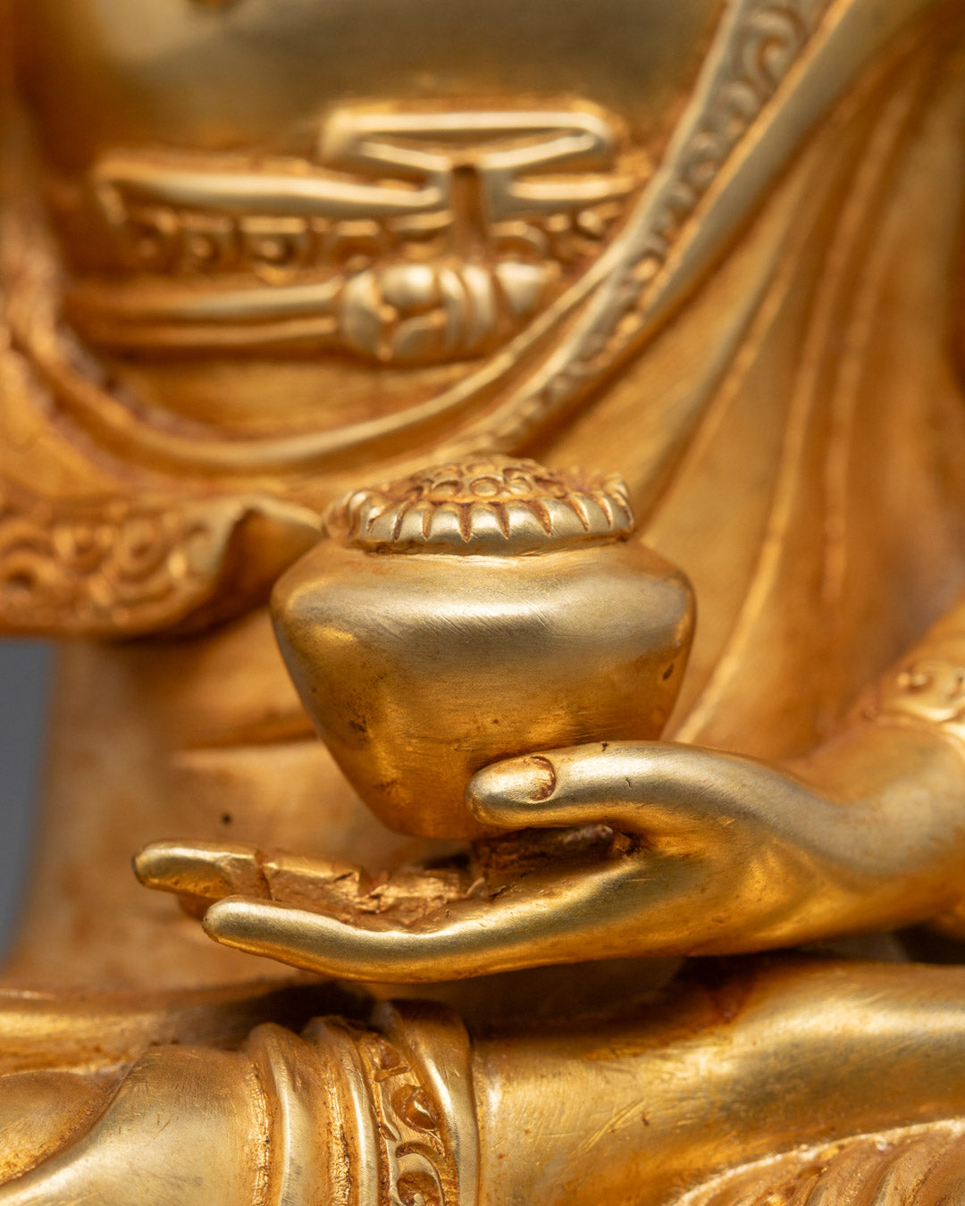 Meditating Buddha Shakyamuni Statue | Earth Touching Buddha Sculpture