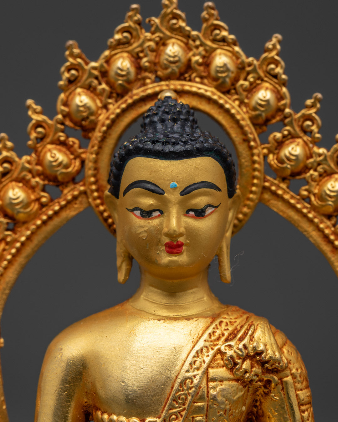 24K Gold Shakyamuni Buddha Statue