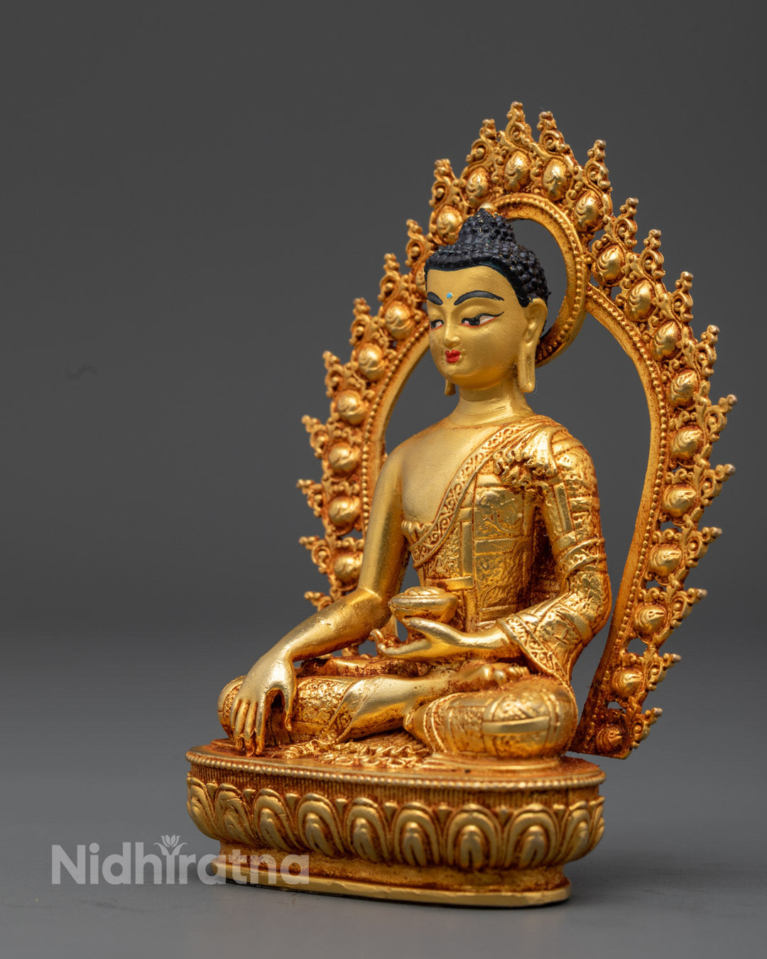 24K Gold Shakyamuni Buddha Statue
