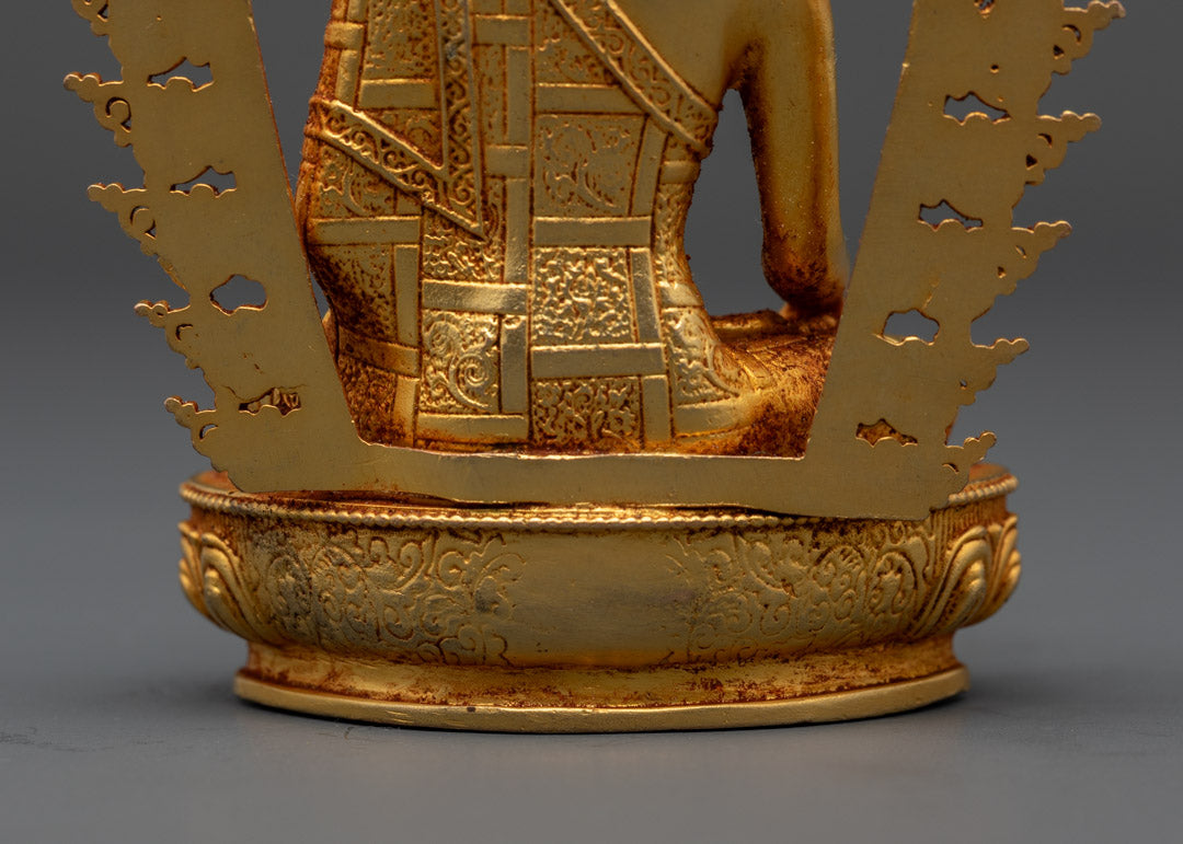 24K Gold Shakyamuni Buddha Statue