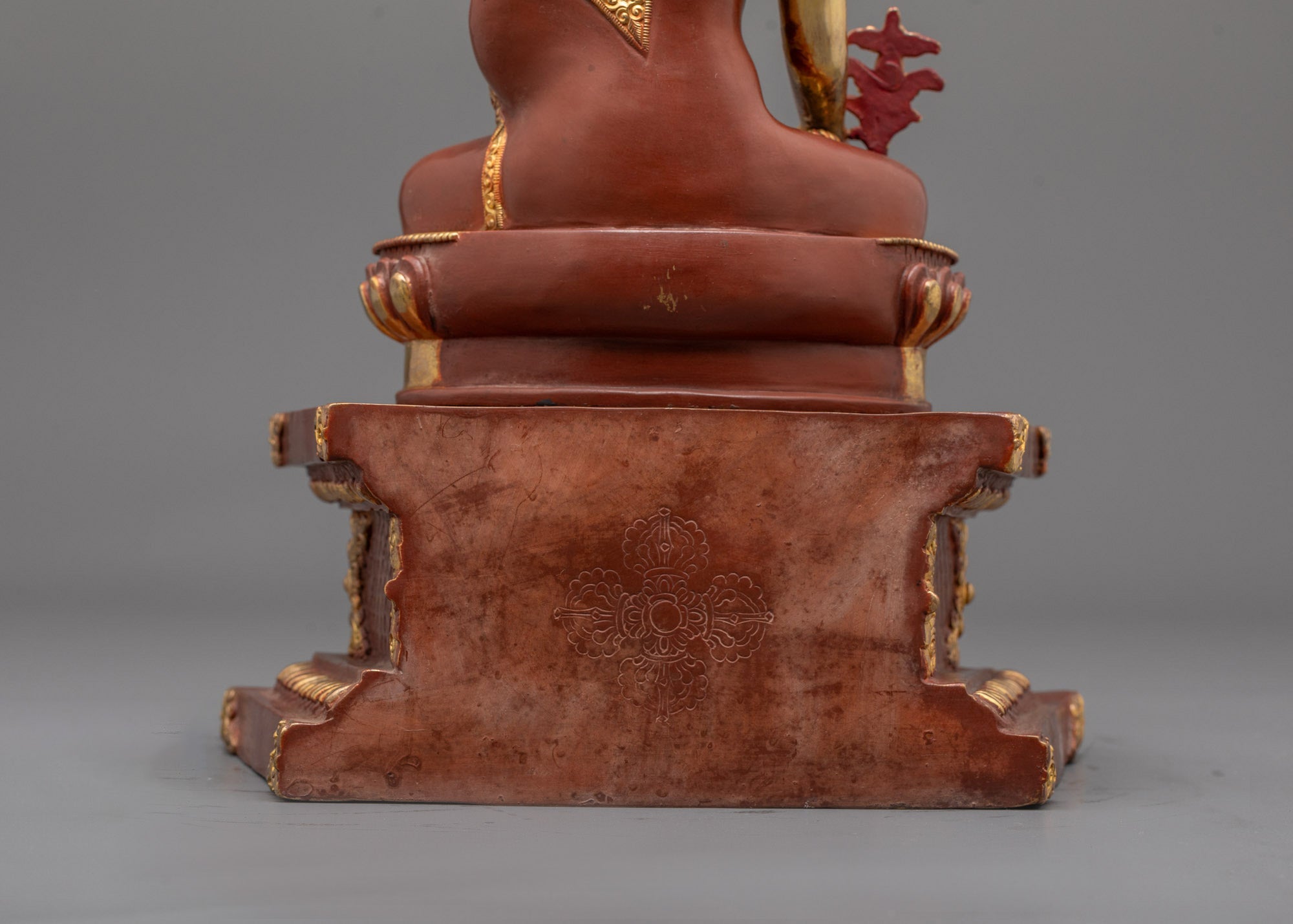 Elegant Medicine Buddha on Throne Statue | Ideal for Meditation Spaces