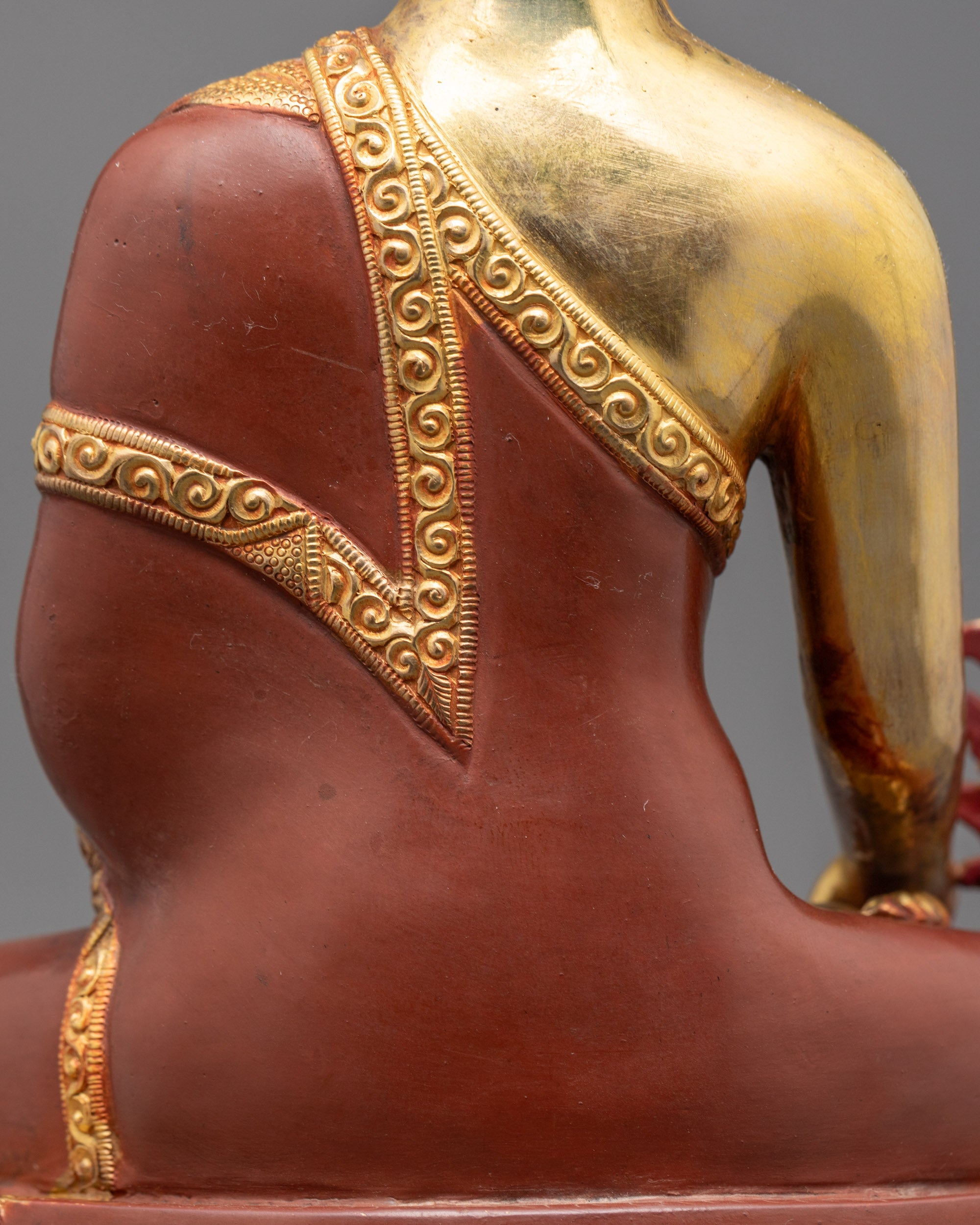 Elegant Medicine Buddha on Throne Statue | Ideal for Meditation Spaces