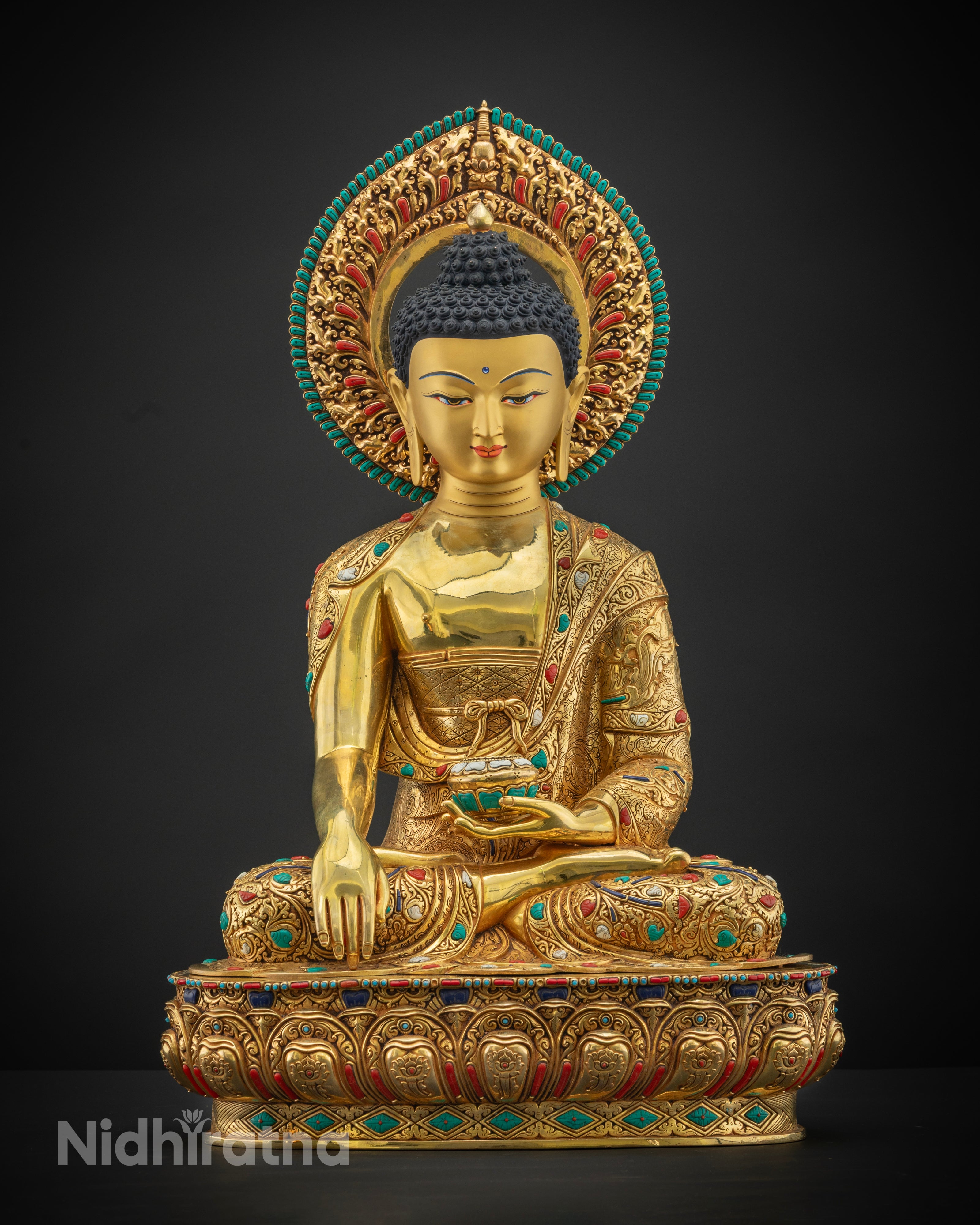 Shakyamuni Buddha Tibetan Statue